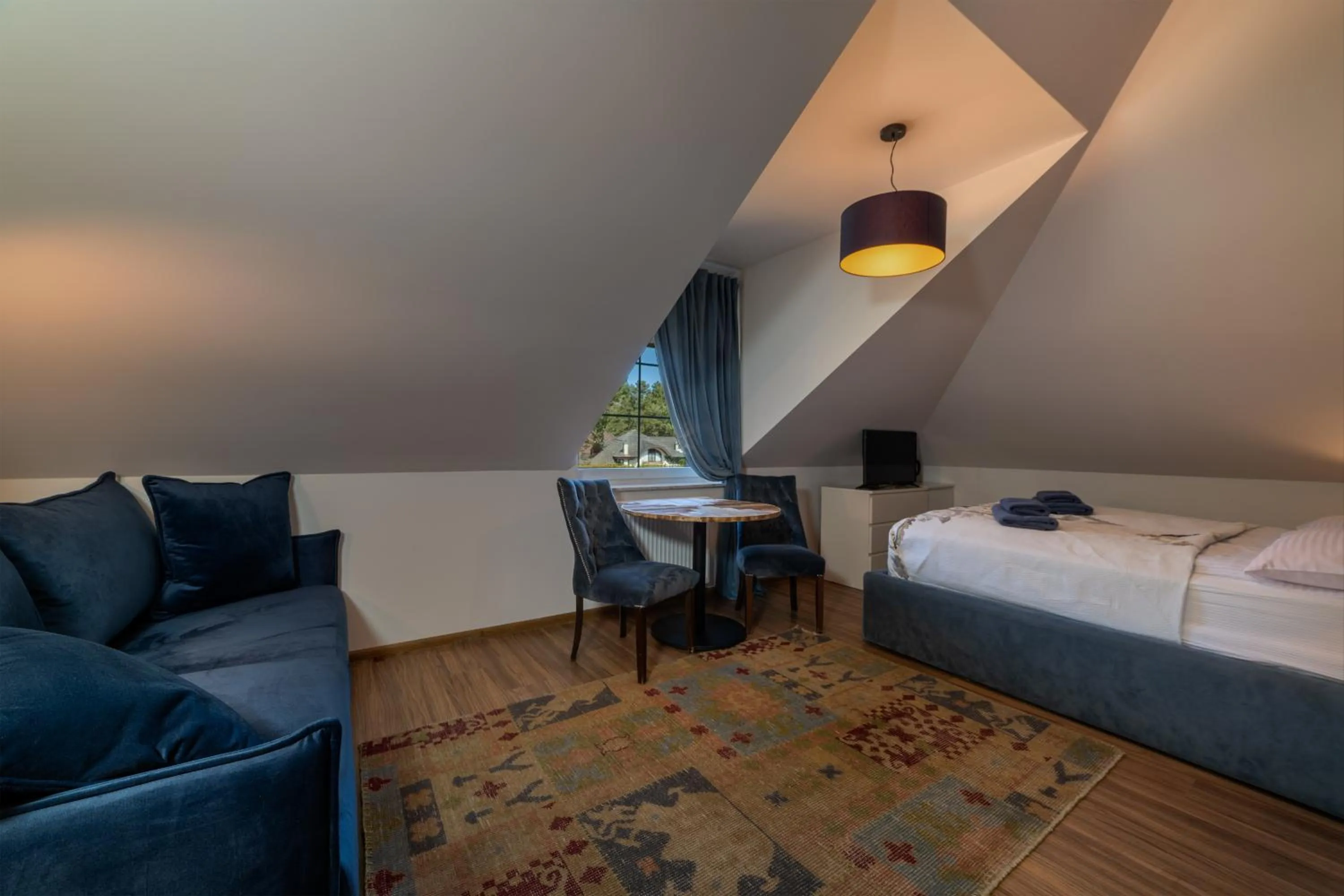 Photo of the whole room, Bed in Willa Vinci Rozewie