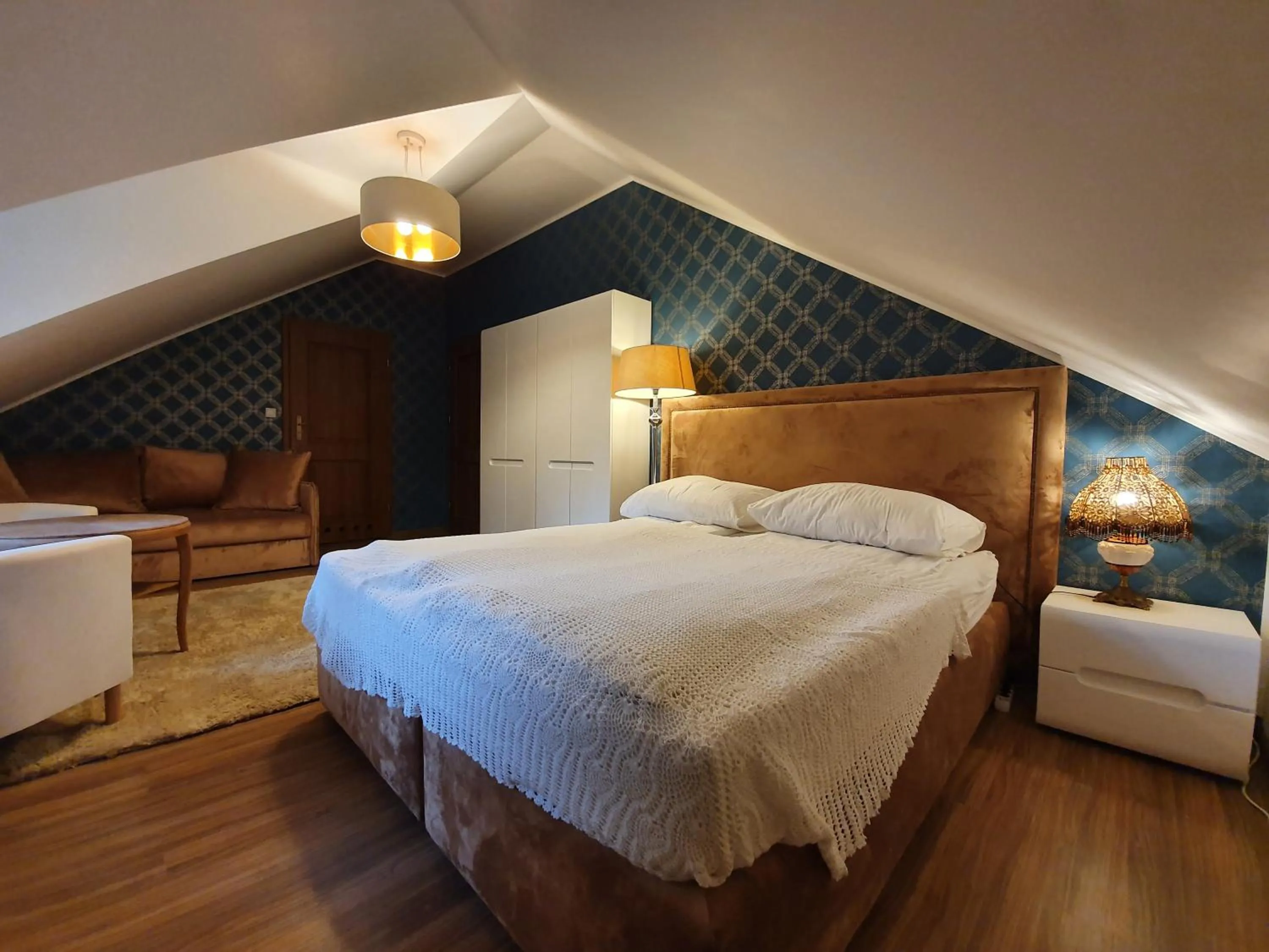 Photo of the whole room, Bed in Willa Vinci Rozewie