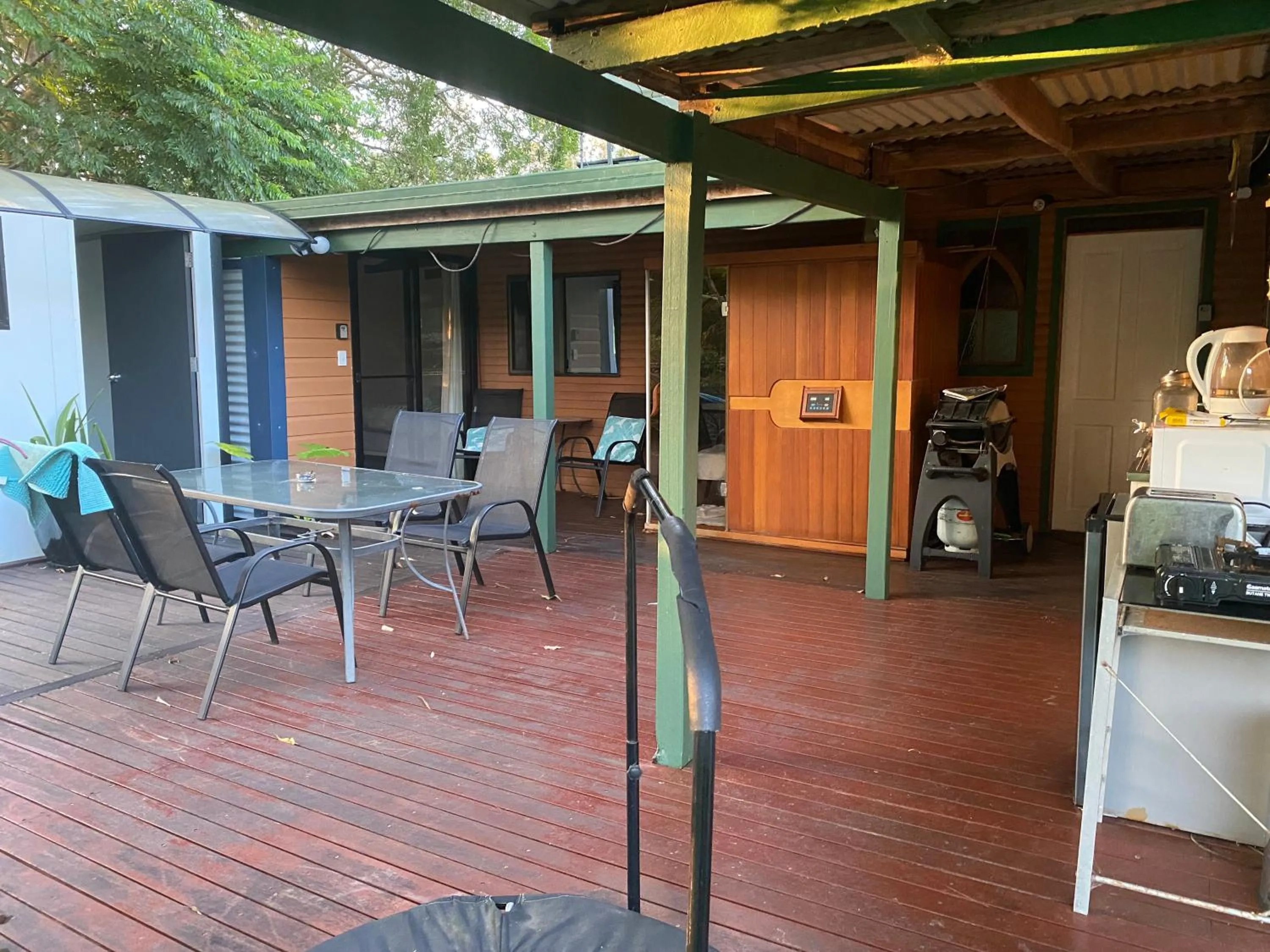 Patio in Nimbin waterfall retreat