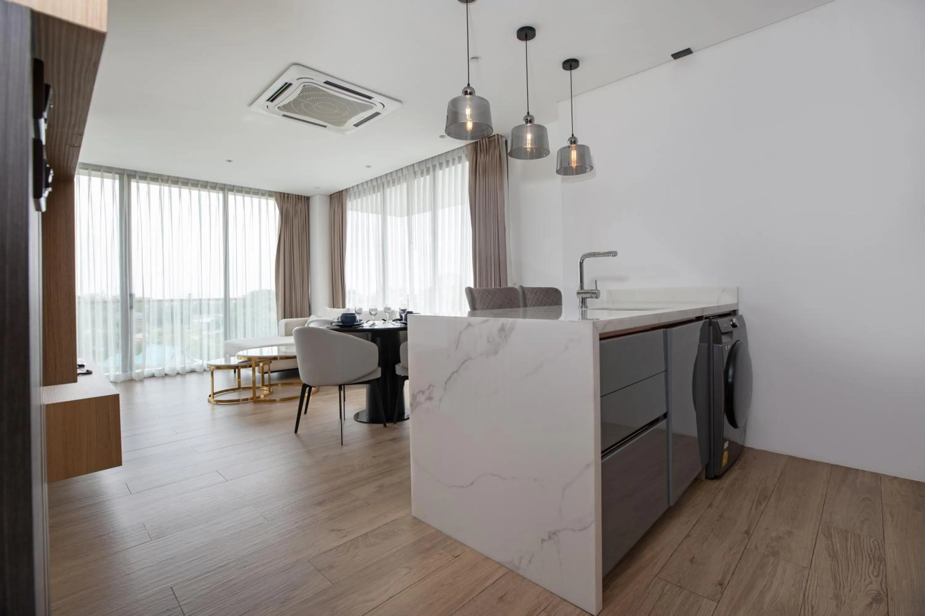 Kitchen or kitchenette in Elite Atoll Serviced Apartments Phuket