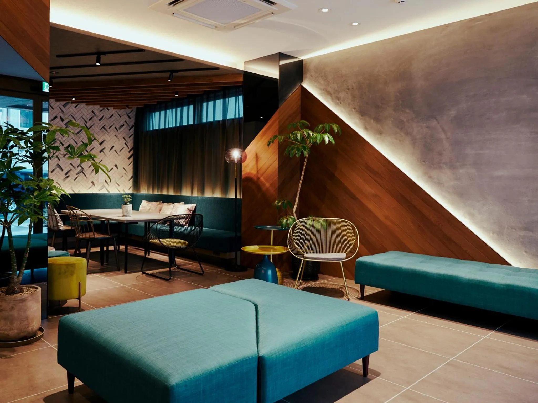 Seating area in R Hotel Kansai Airport