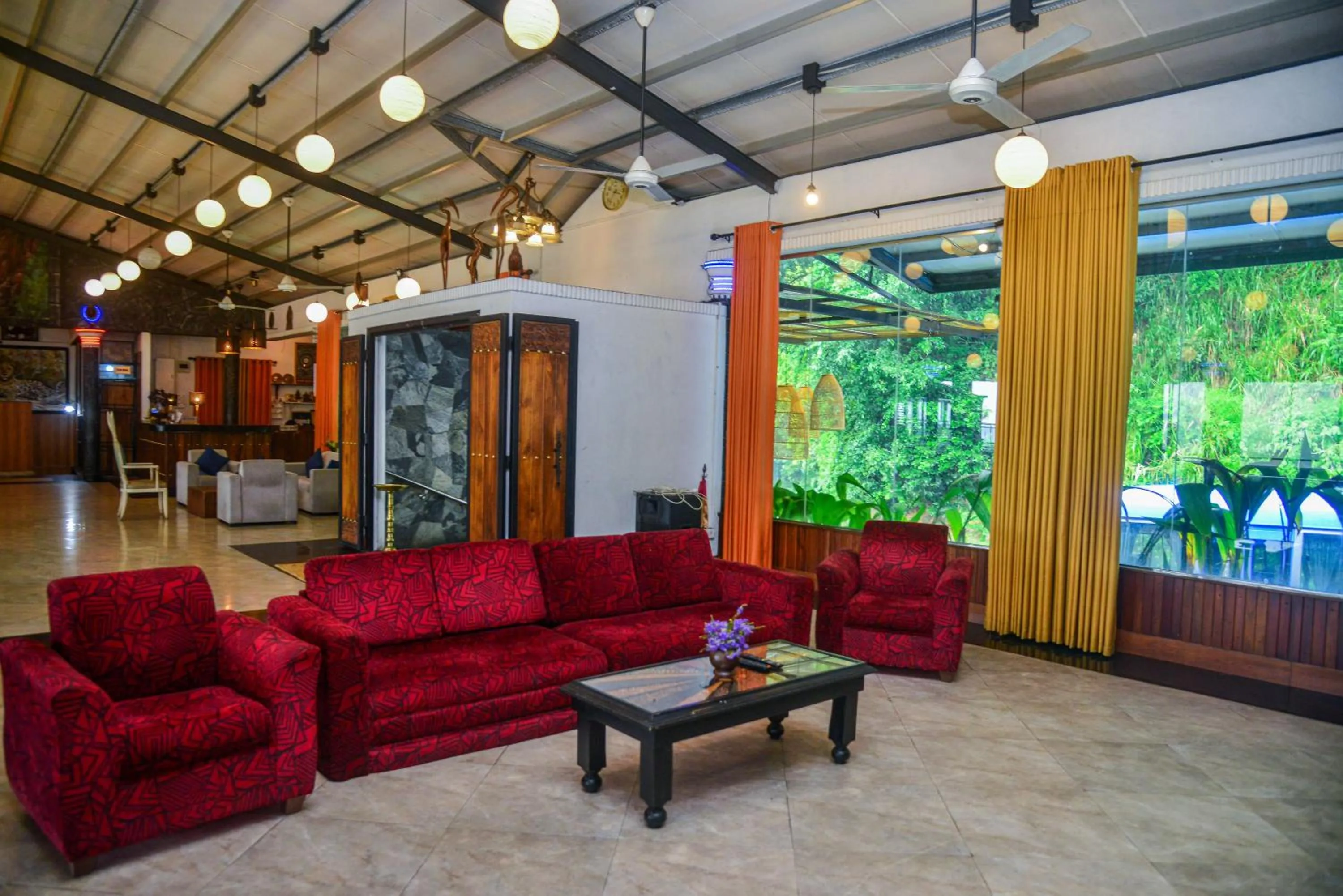 Seating area in Ella Mount Heaven