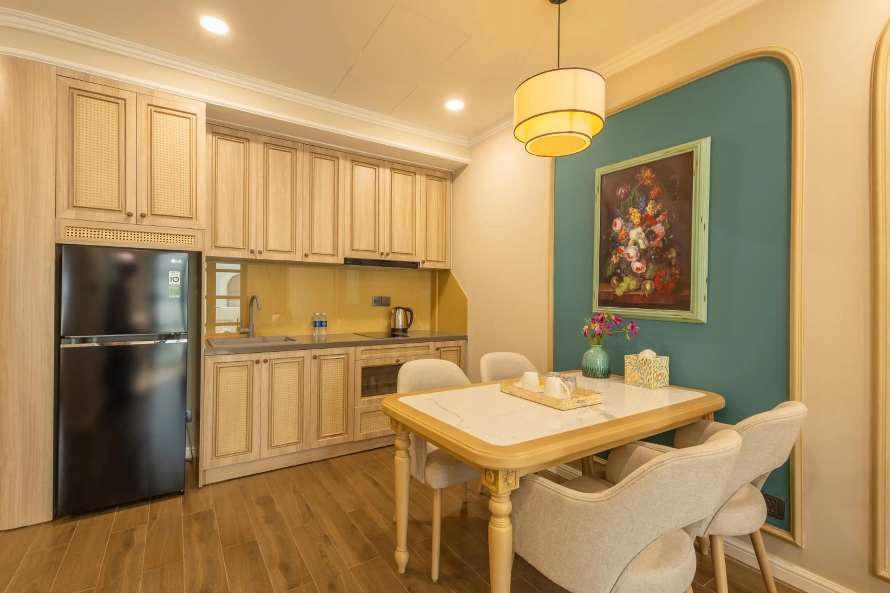 Kitchen or kitchenette in Stella Marina Boutique Hotel