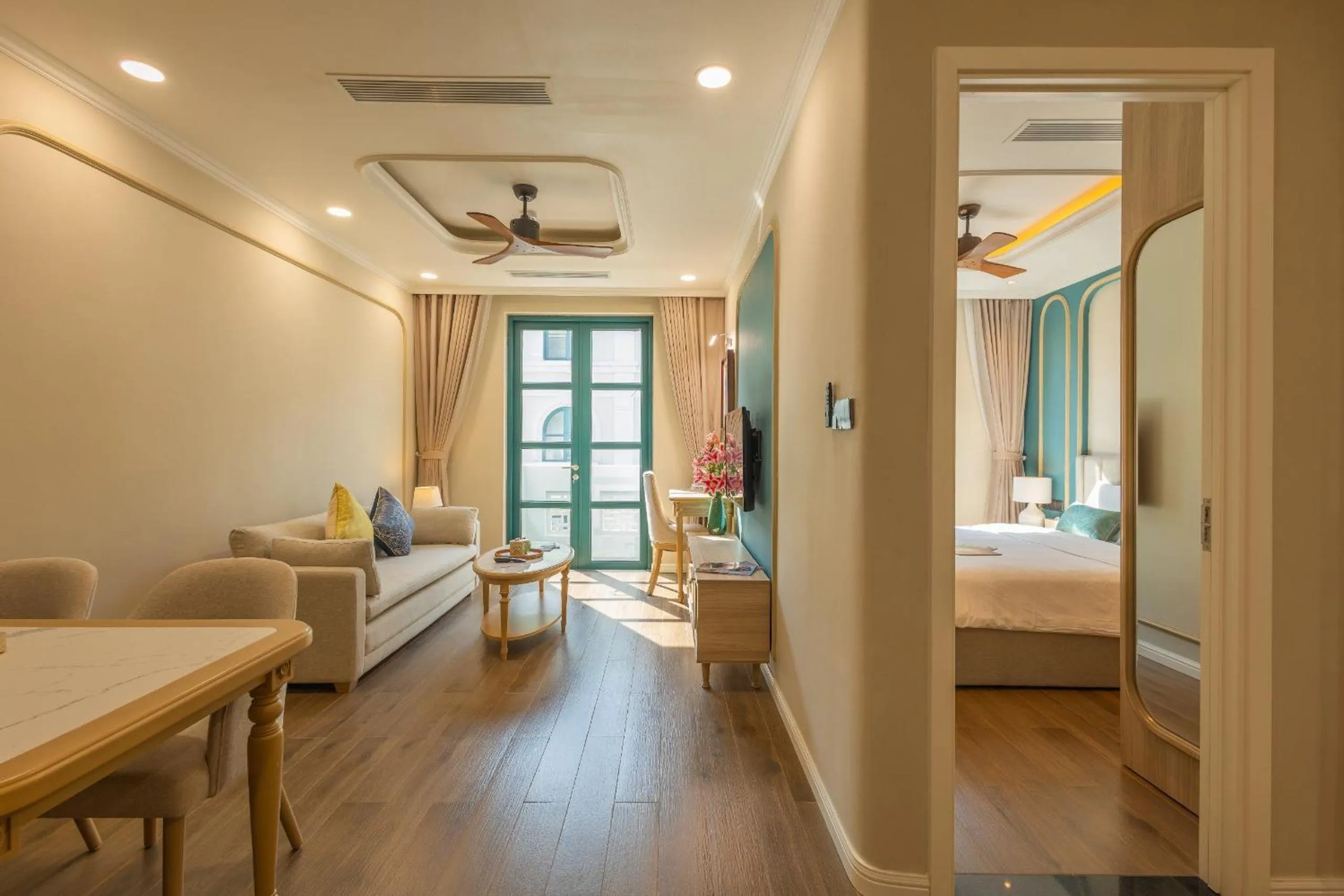 Living room, Bed in Stella Marina Boutique Hotel