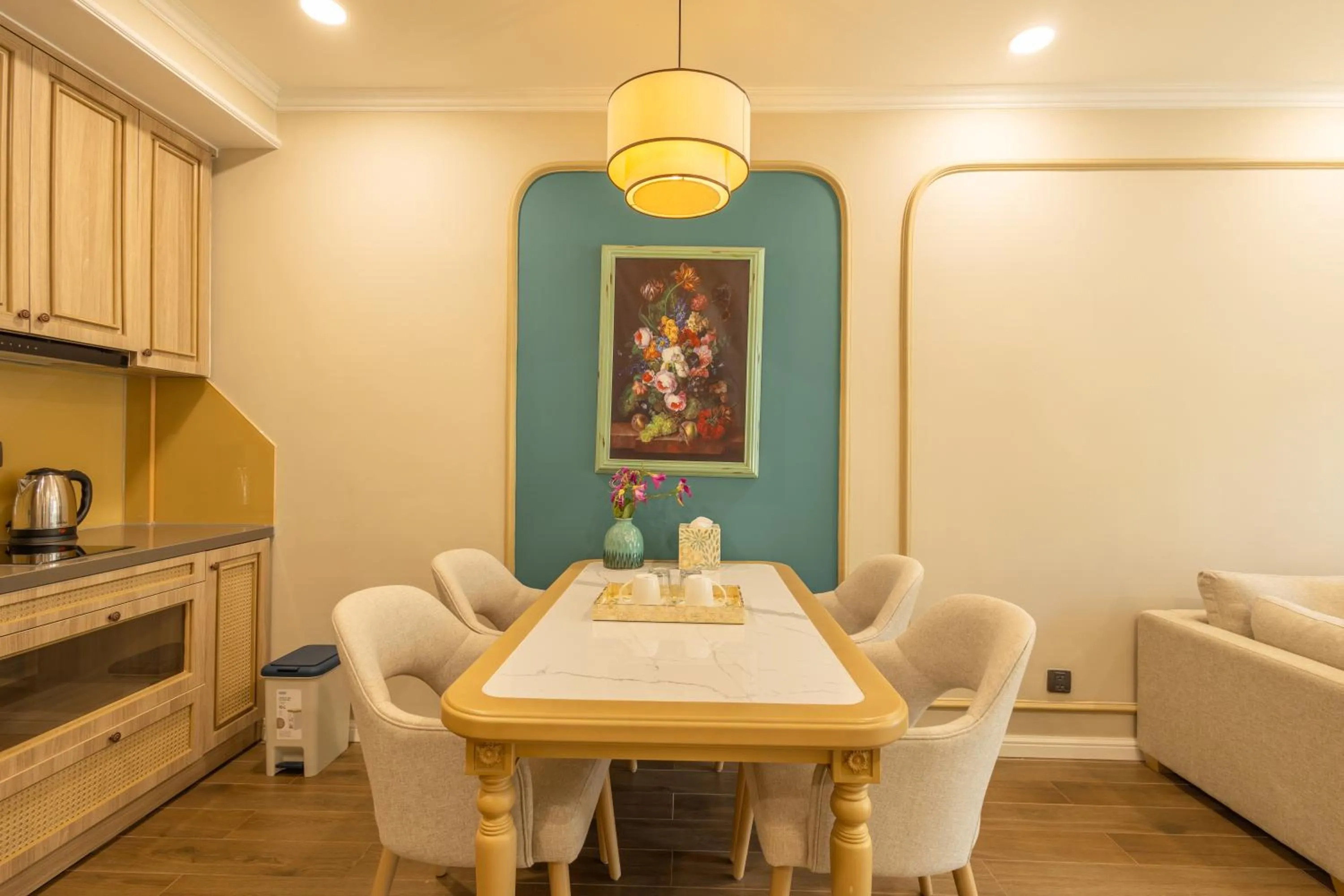 Kitchen or kitchenette in Stella Marina Boutique Hotel