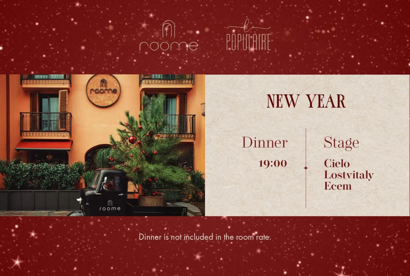 Text overlay in Roome