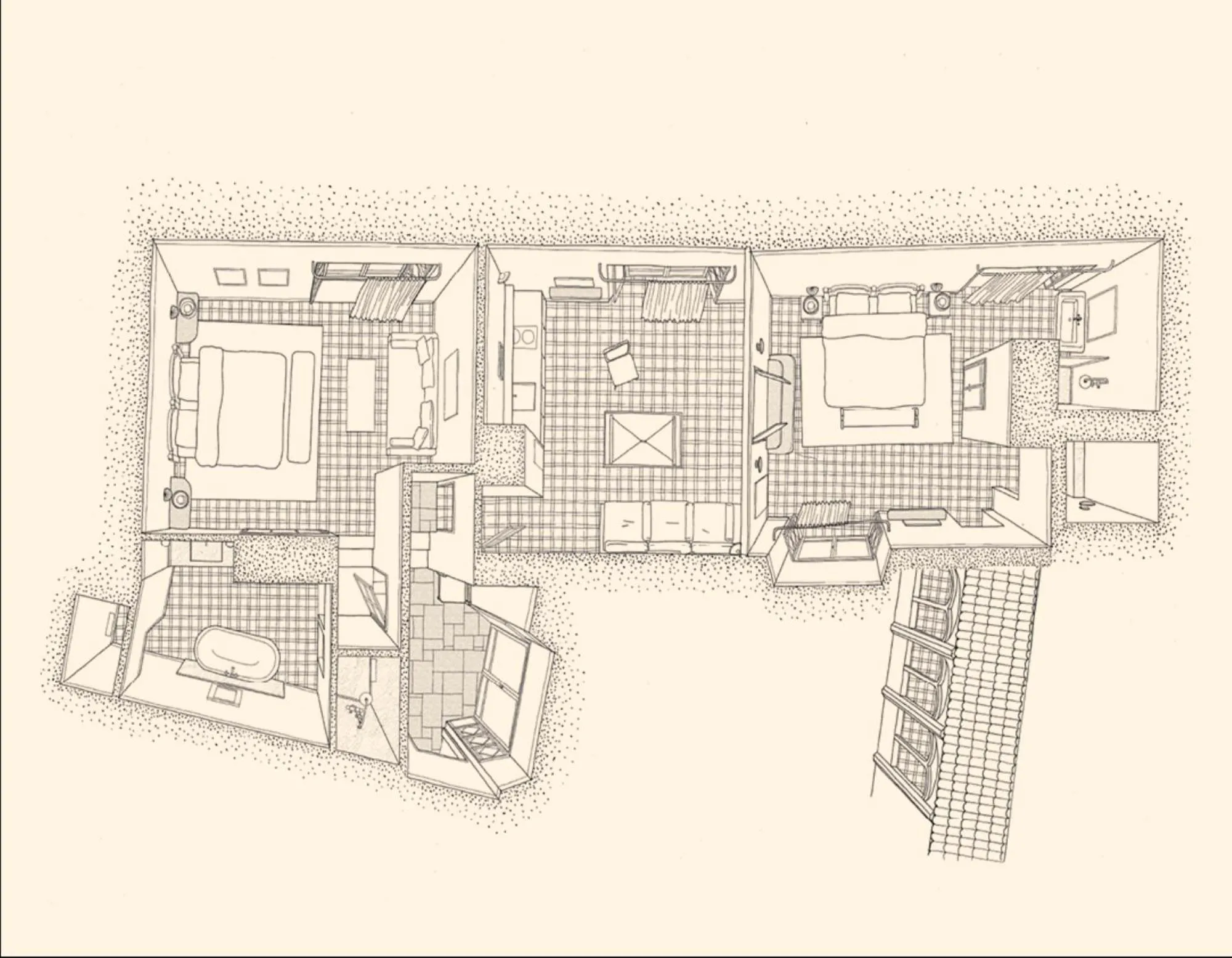 Bird's eye view in Portella Palma