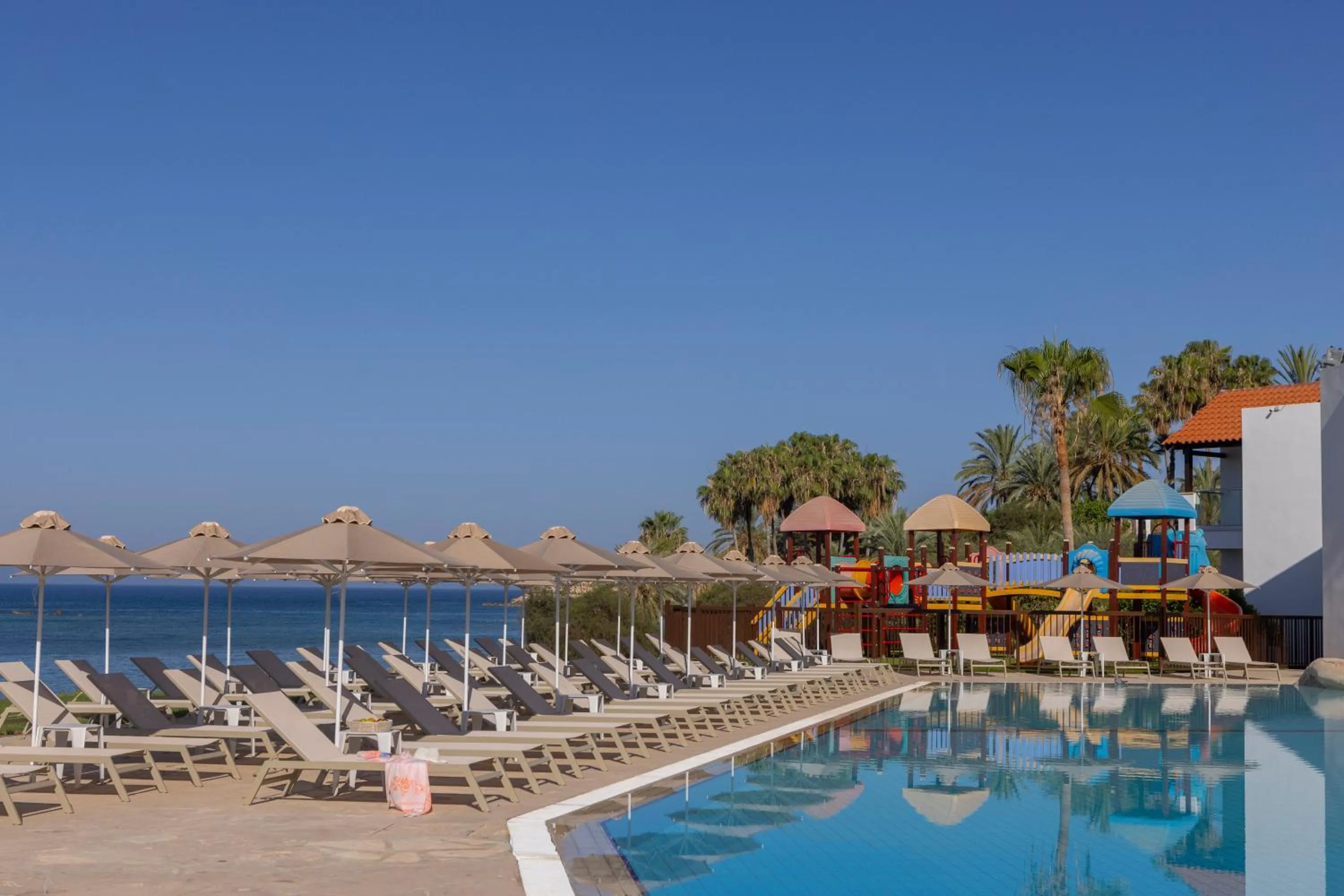 Pool view in Kapetanios Aqua Resort