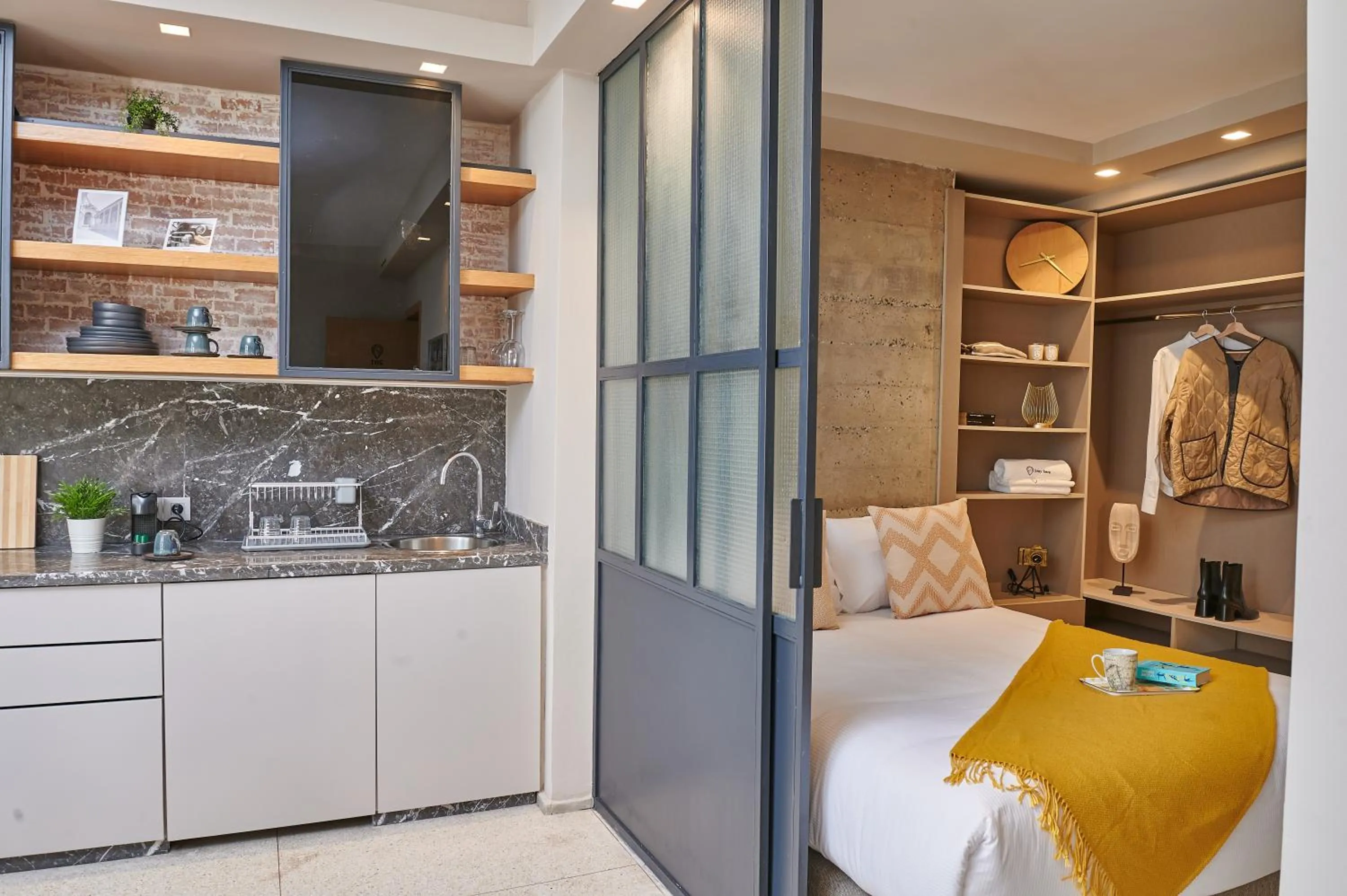 Kitchen or kitchenette in Stayhere Casablanca - Gauthier 3 - Urban Residence