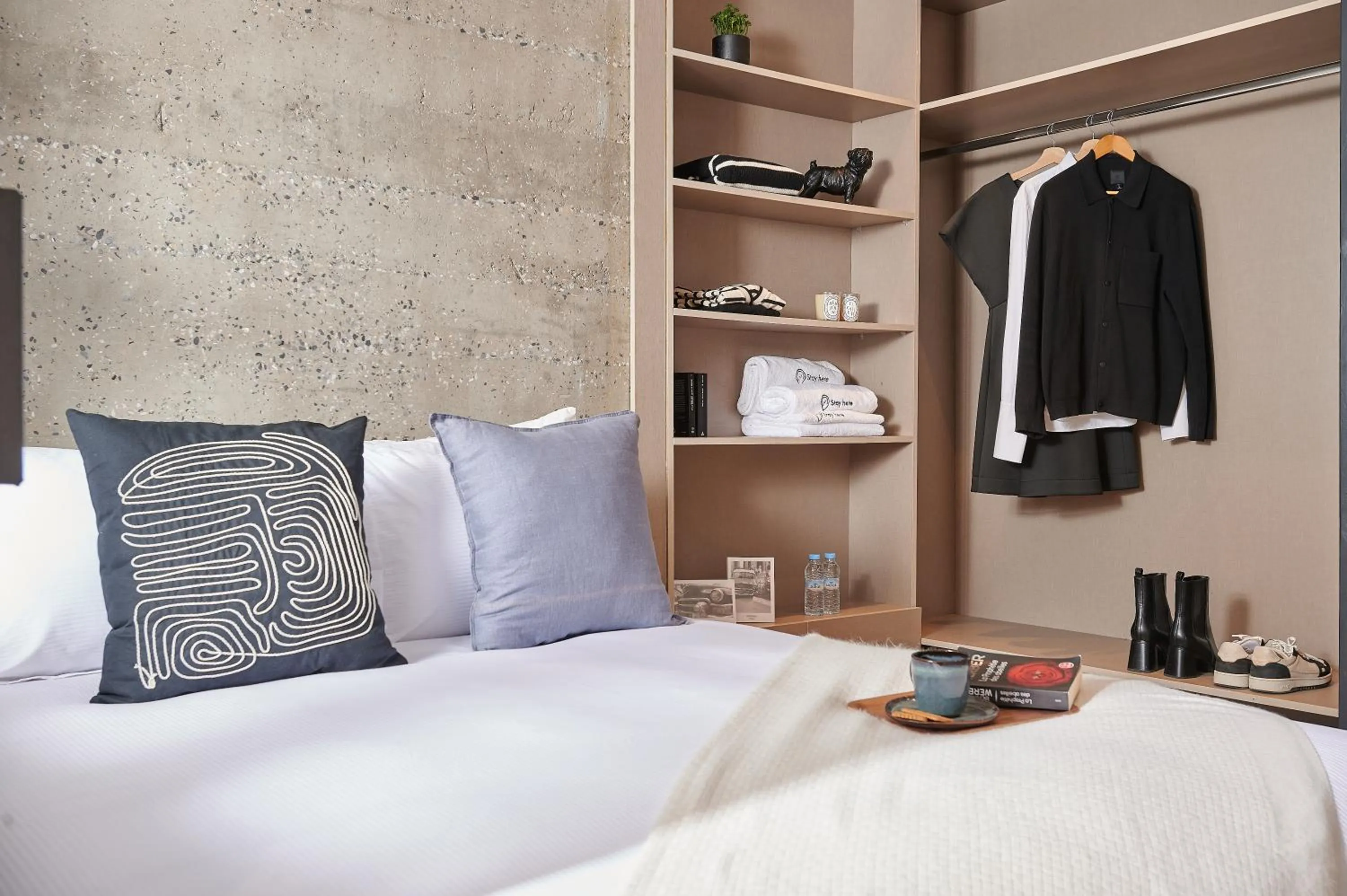 Bed in Stayhere Casablanca - Gauthier 3 - Urban Residence
