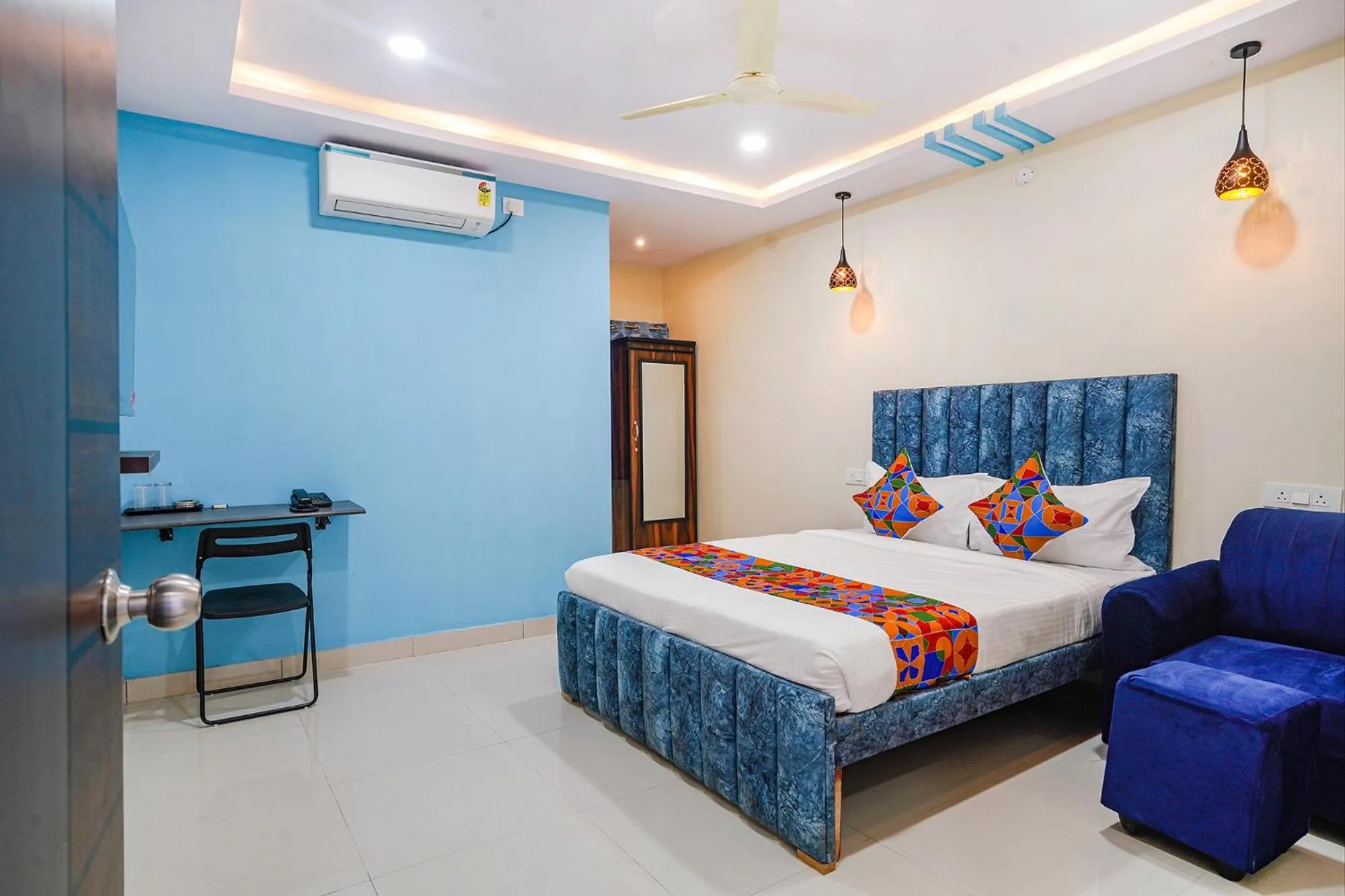 Bed in FabHotel Grand Broholic - Nr Hitech City