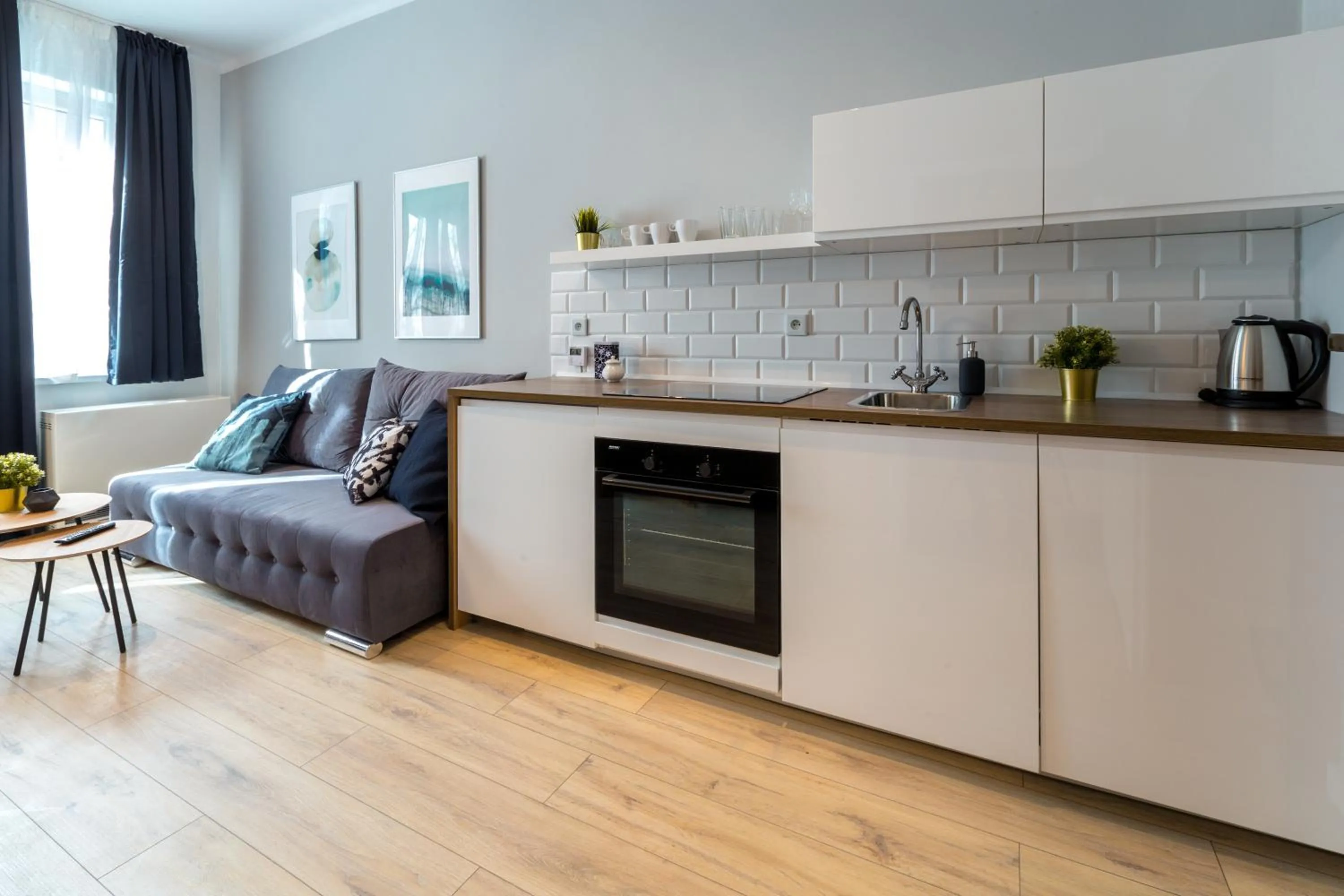 Kitchen or kitchenette in Wonderful Apartments in the Center of Krakow