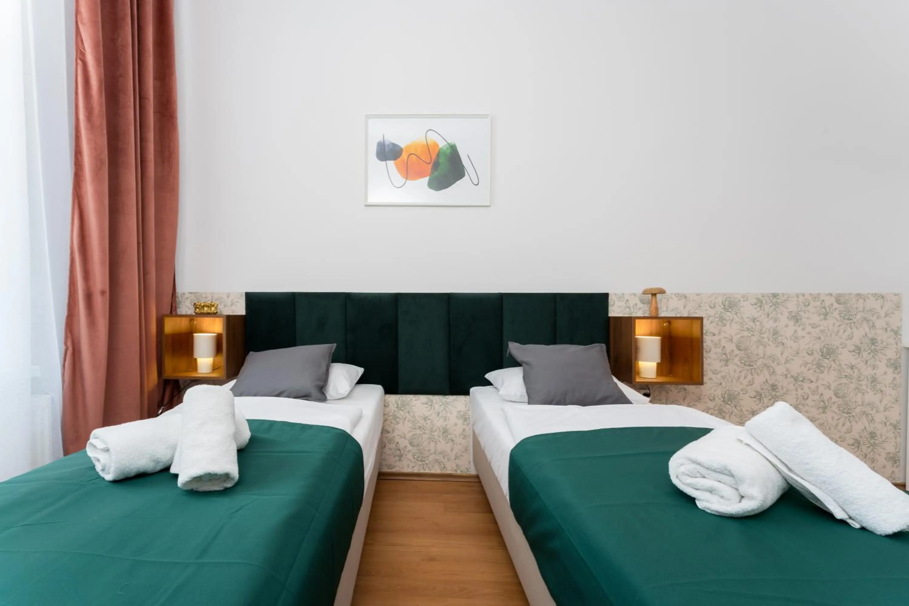 Bed in Wonderful Apartments in the Center of Krakow