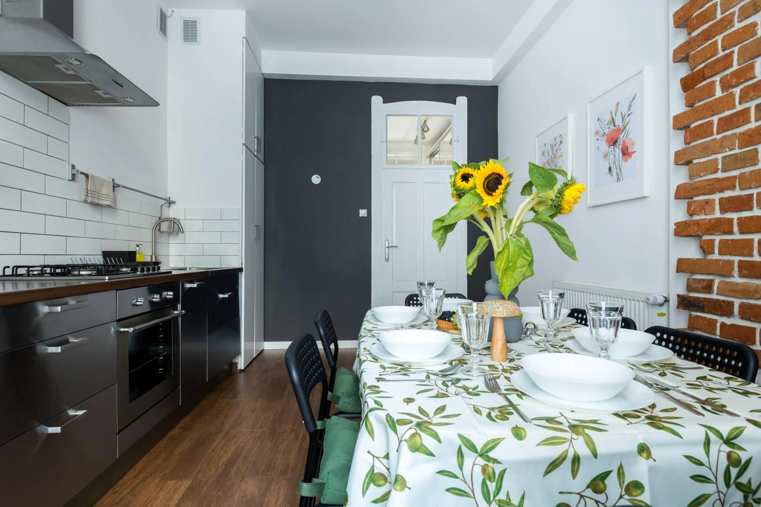 Kitchen or kitchenette in Wonderful Apartments in the Center of Krakow