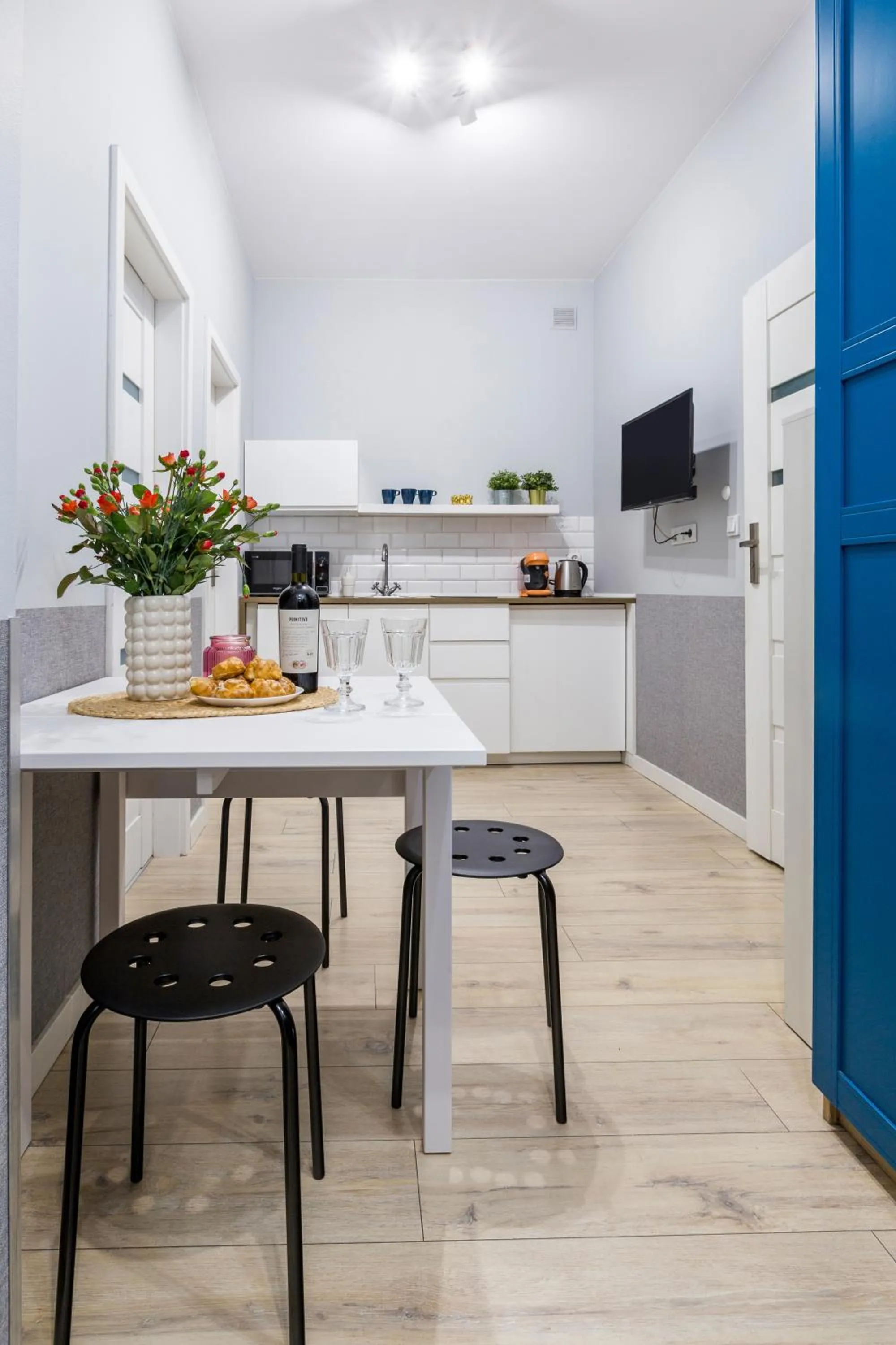 Kitchen or kitchenette in Wonderful Apartments in the Center of Krakow