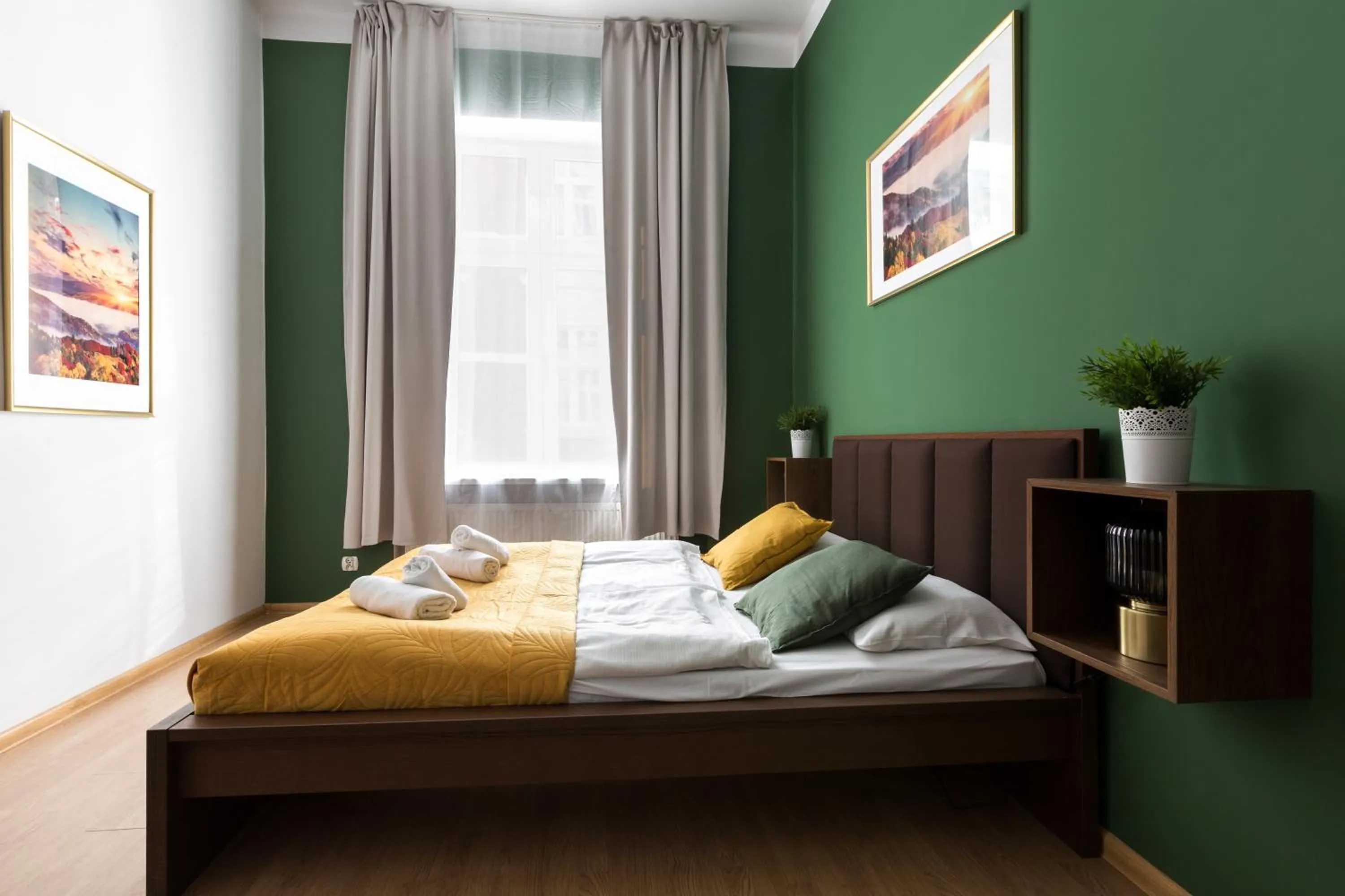 Bedroom, Bed in Wonderful Apartments in the Center of Krakow