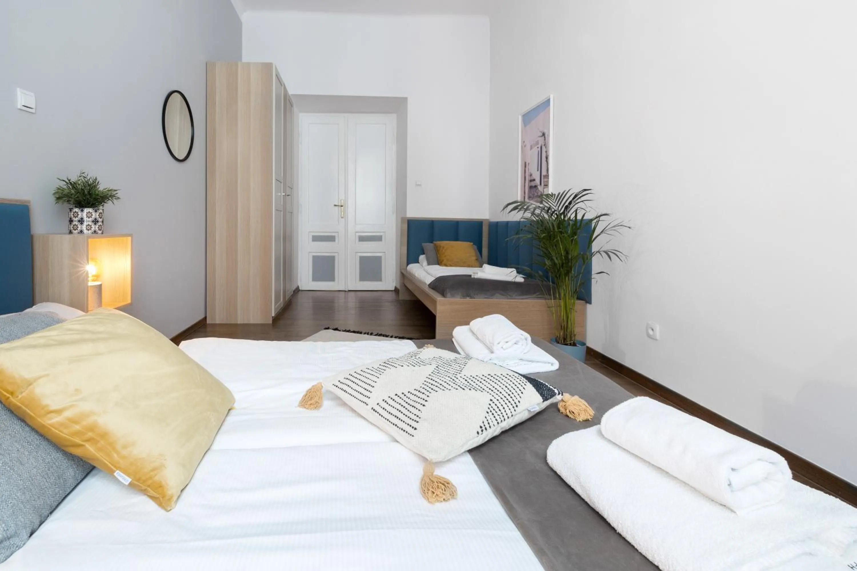 Bedroom, Bed in Wonderful Apartments in the Center of Krakow