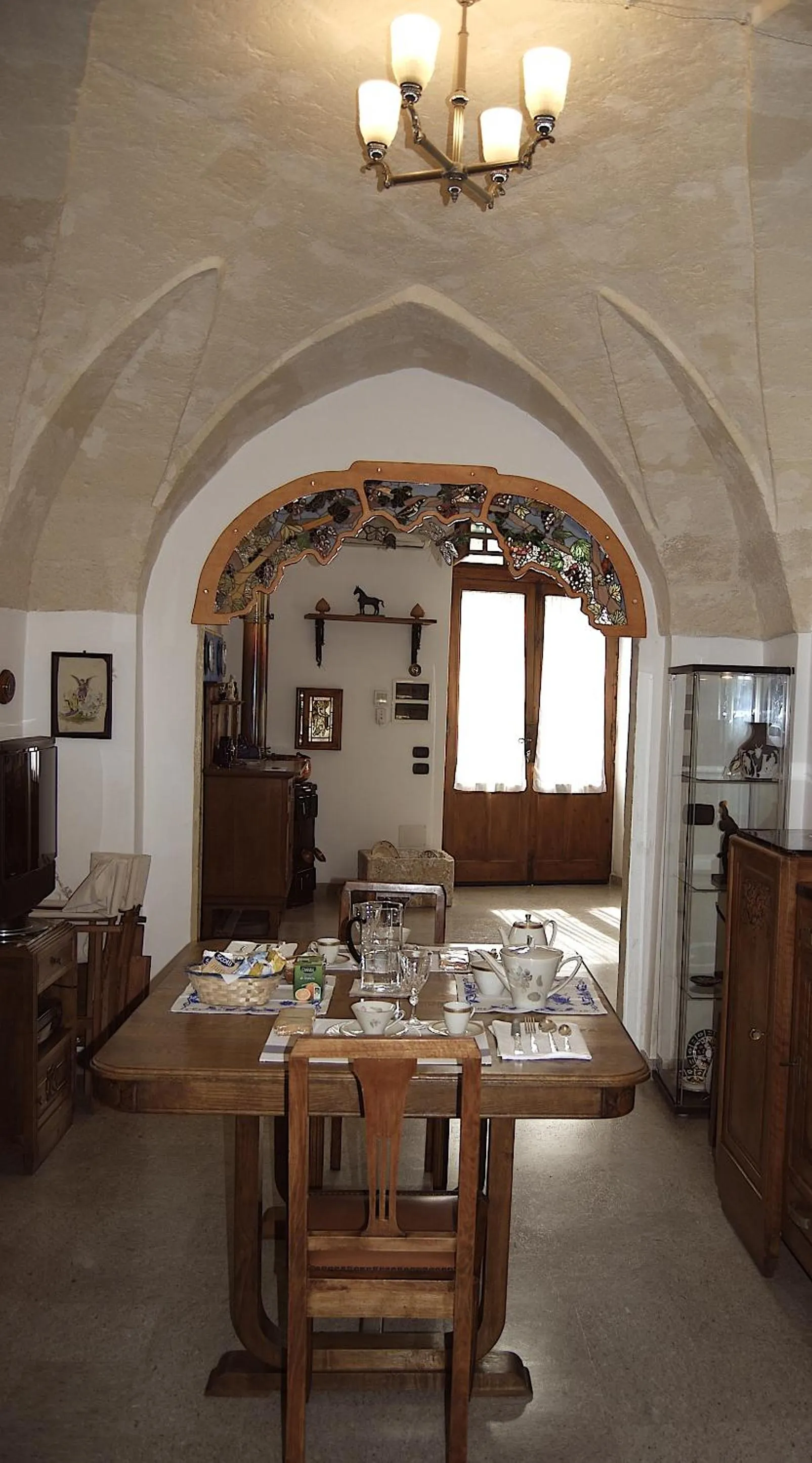 Italian breakfast in Art Transparent B&B