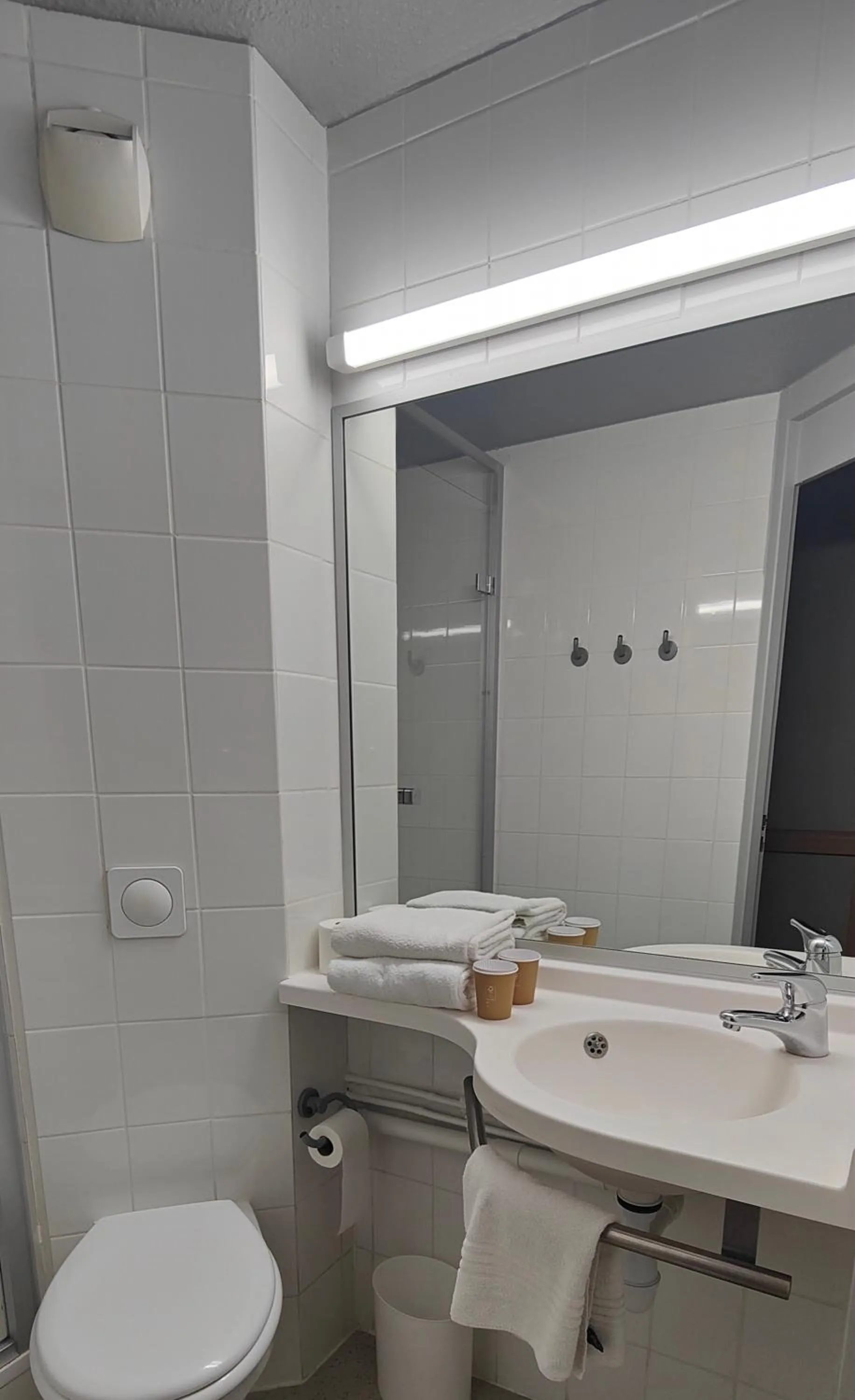 Toilet in Ibis Budget Avignon Nord