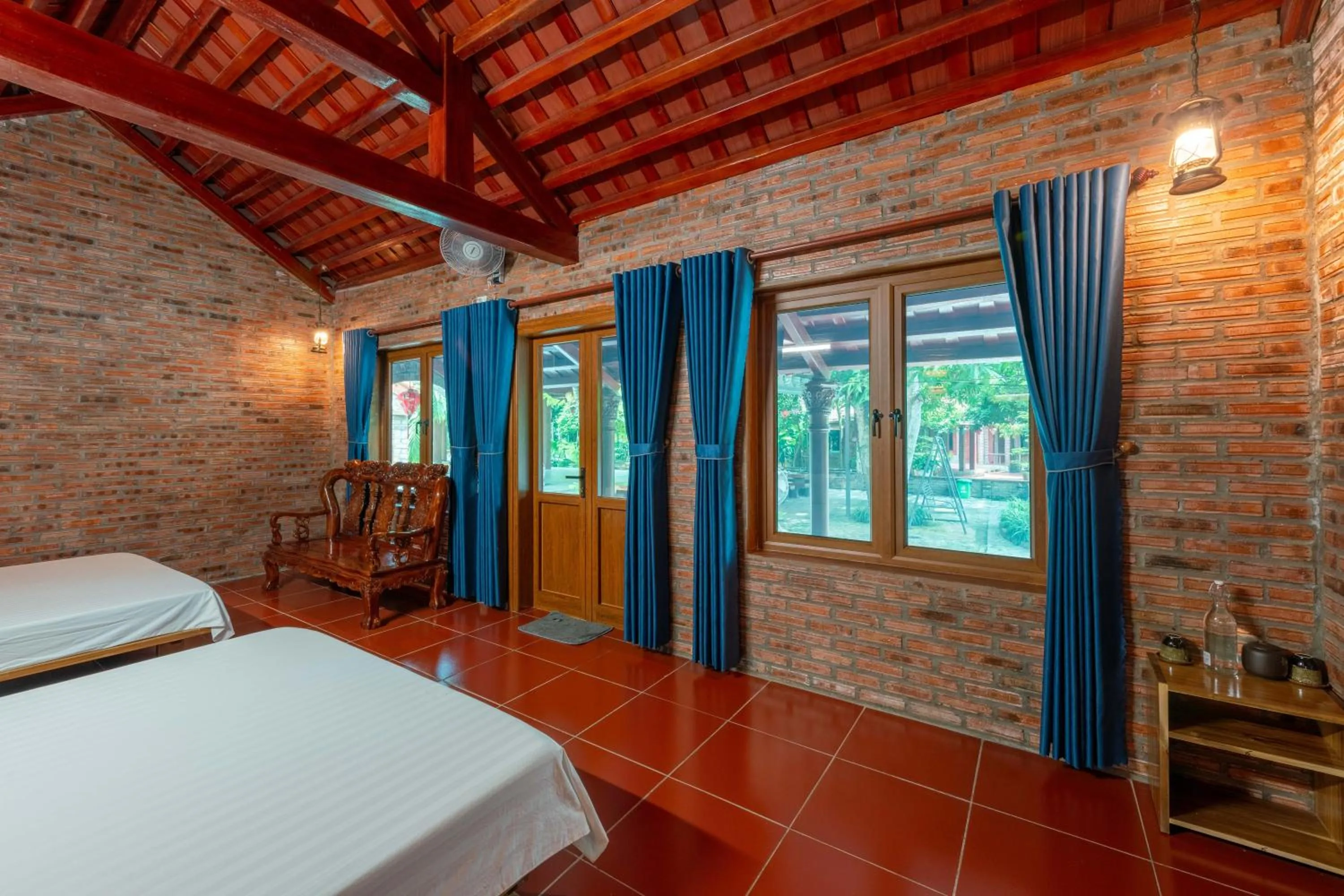 Bed in Ninh Binh Family Homestay