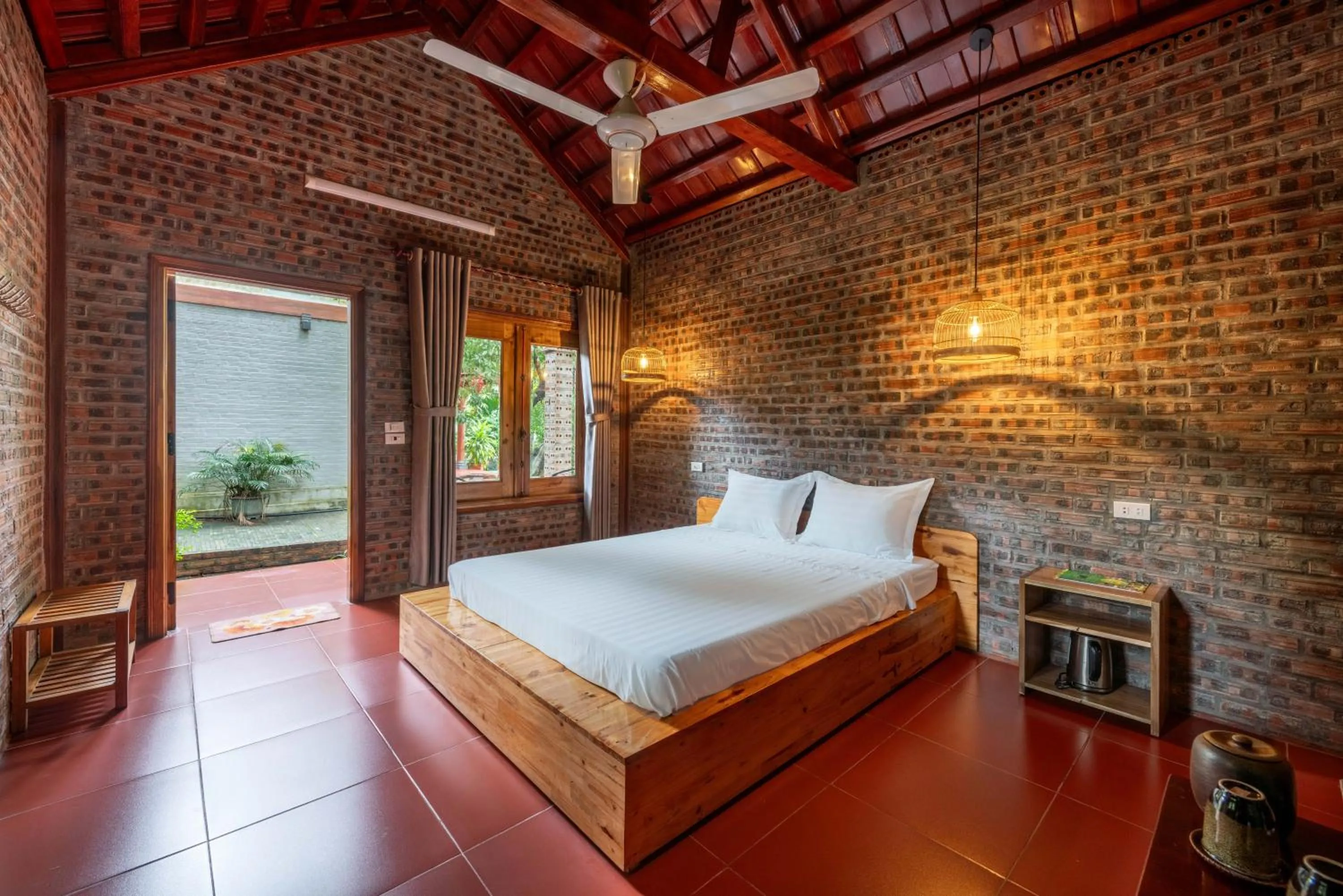 Bed in Ninh Binh Family Homestay