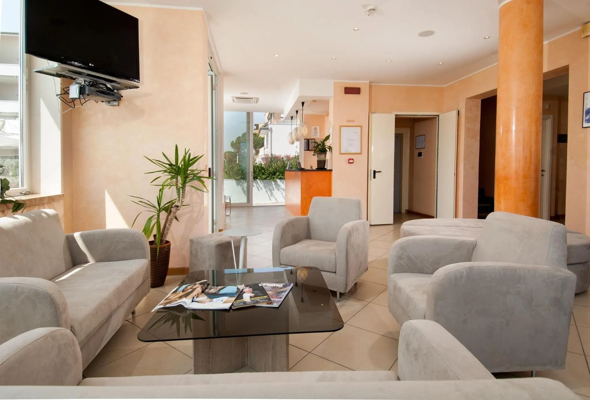 Seating area in Hotel Souvenir