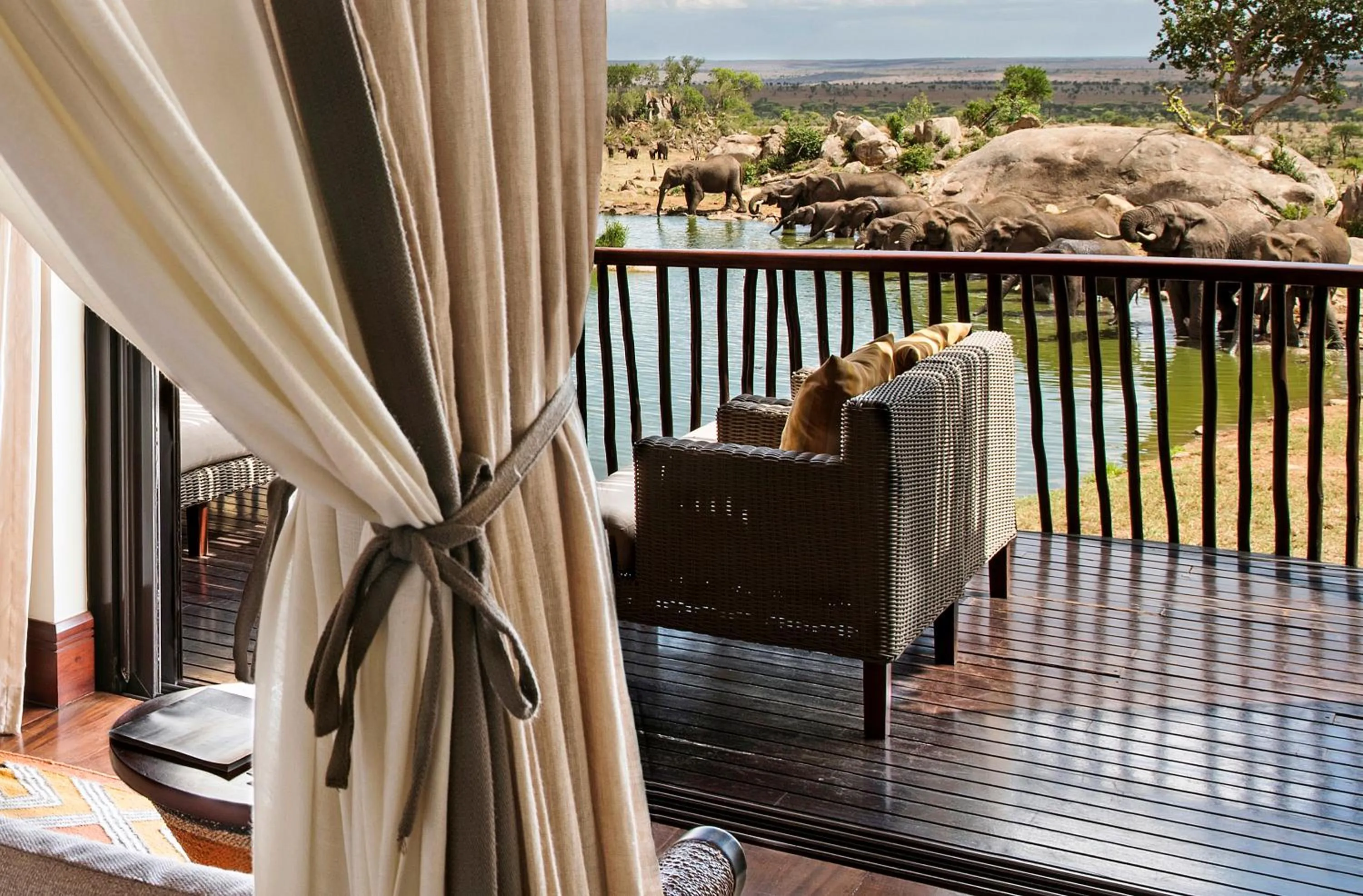Balcony/Terrace in Four Seasons Safari Lodge Serengeti
