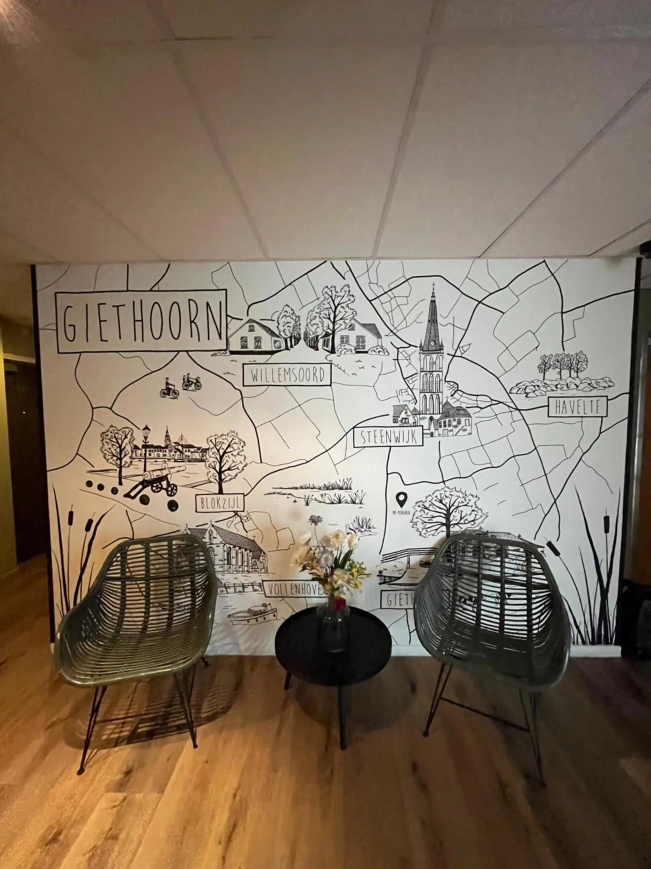 Lobby or reception in Giethoorn Old Art Hotel