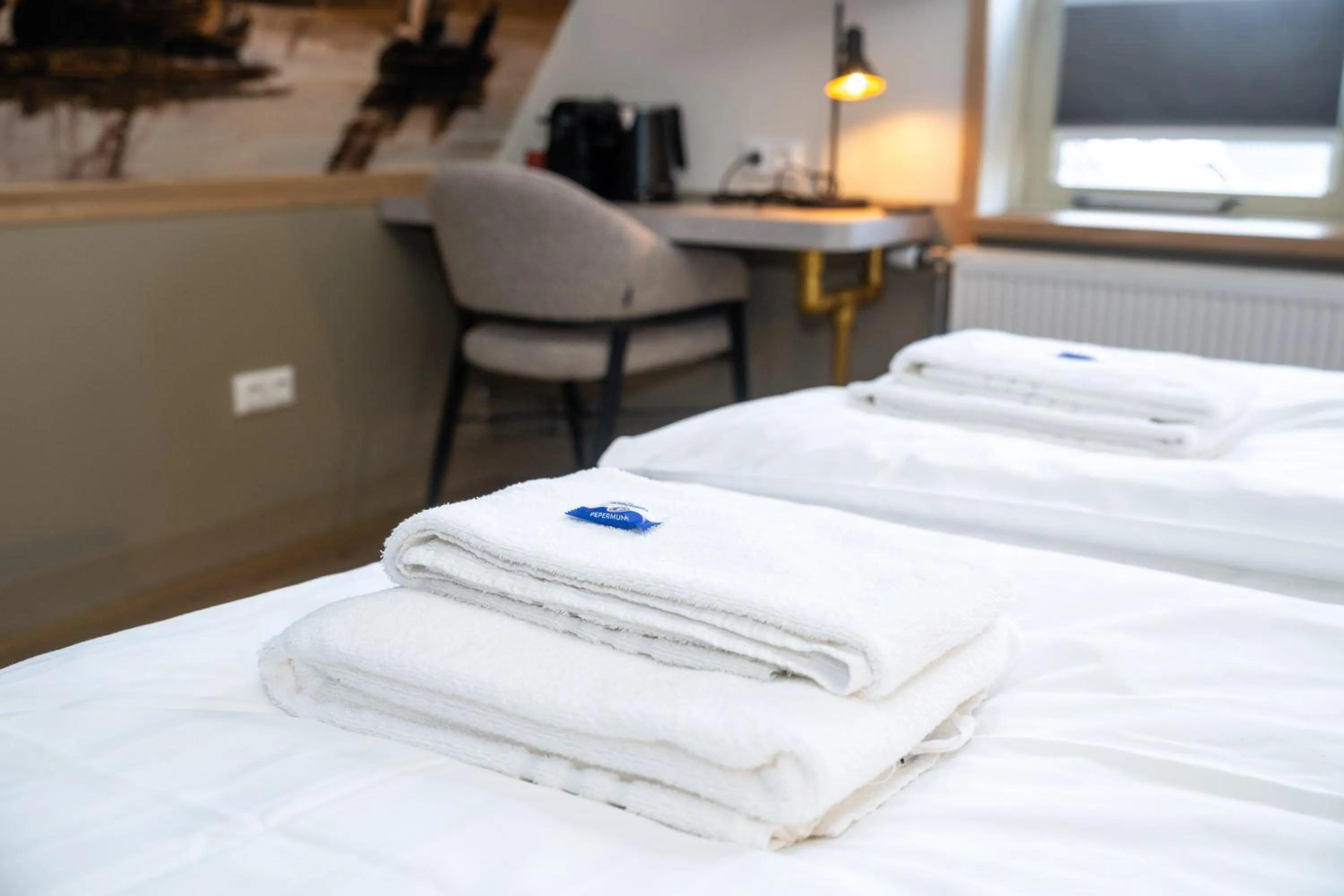 Bed in Giethoorn Old Art Hotel