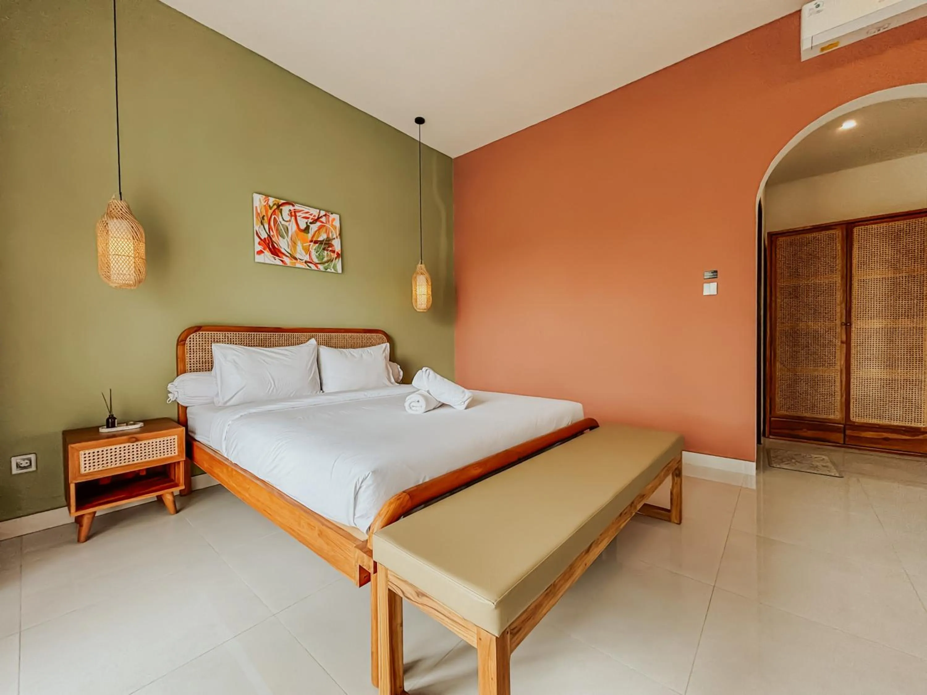 Bedroom, Bed in Kerti Suite