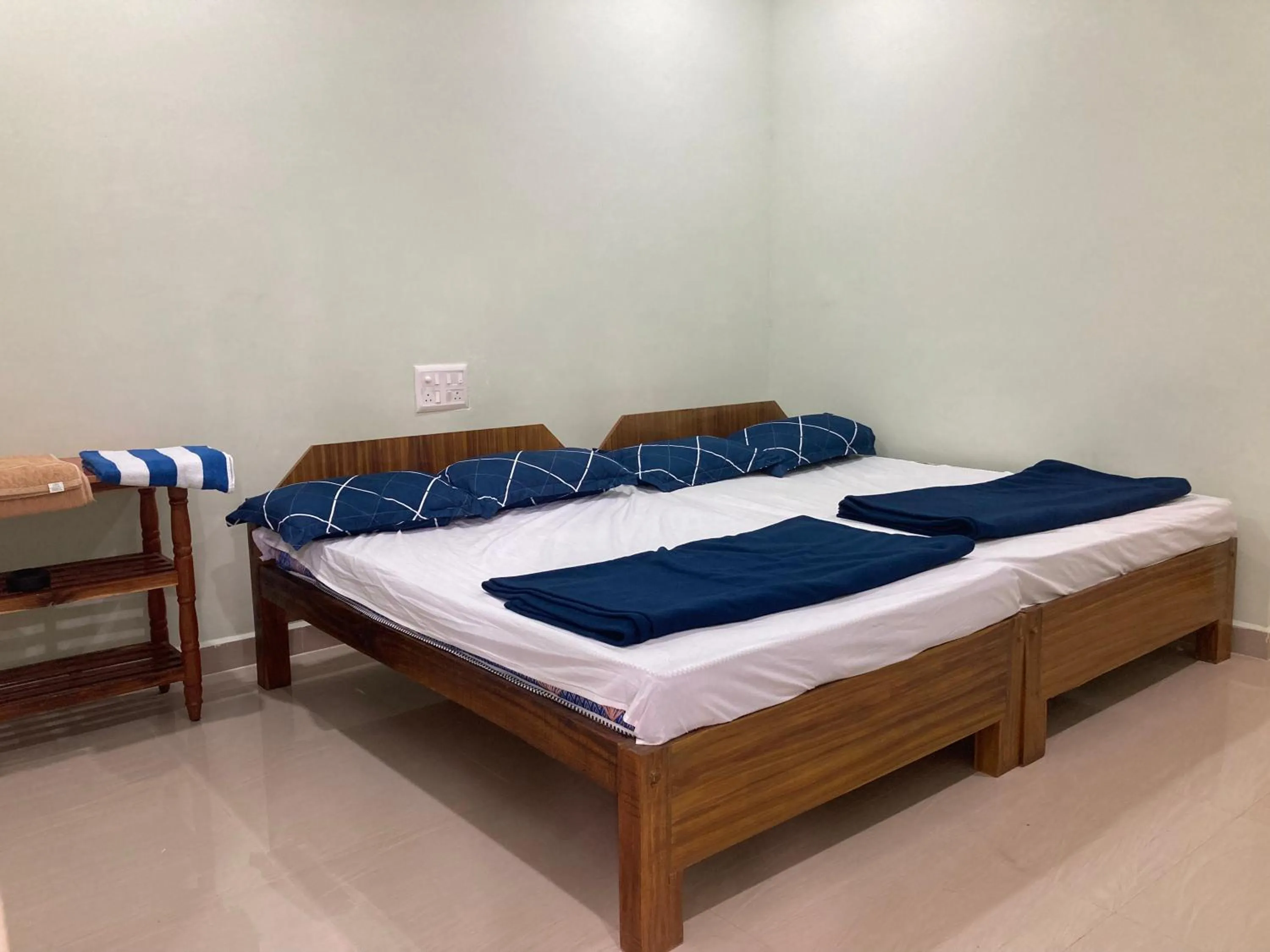 Bedroom, Bed in Oceanic Stay And Restaurant Gokarna