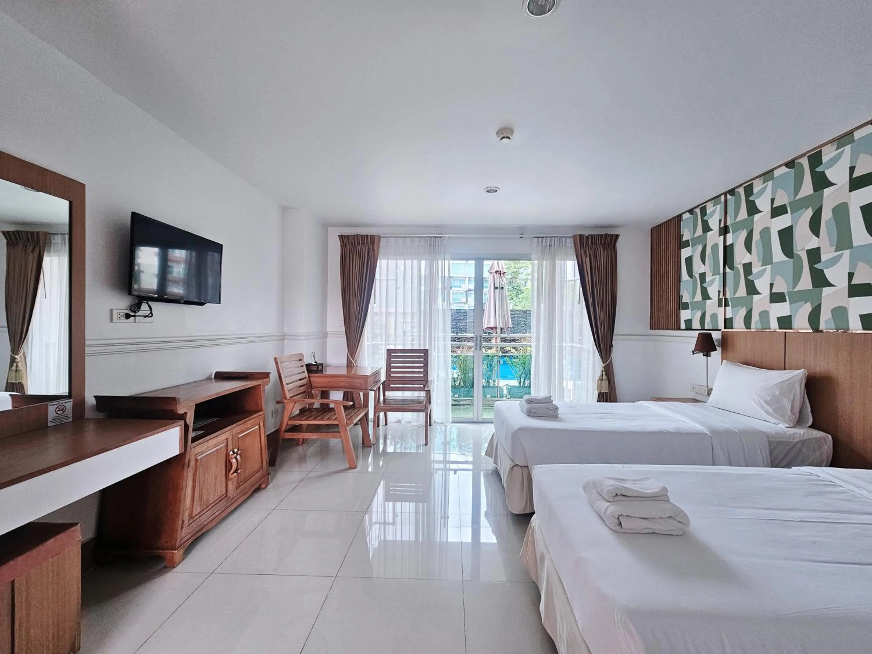 Photo of the whole room, Bed in Nanthana Villa