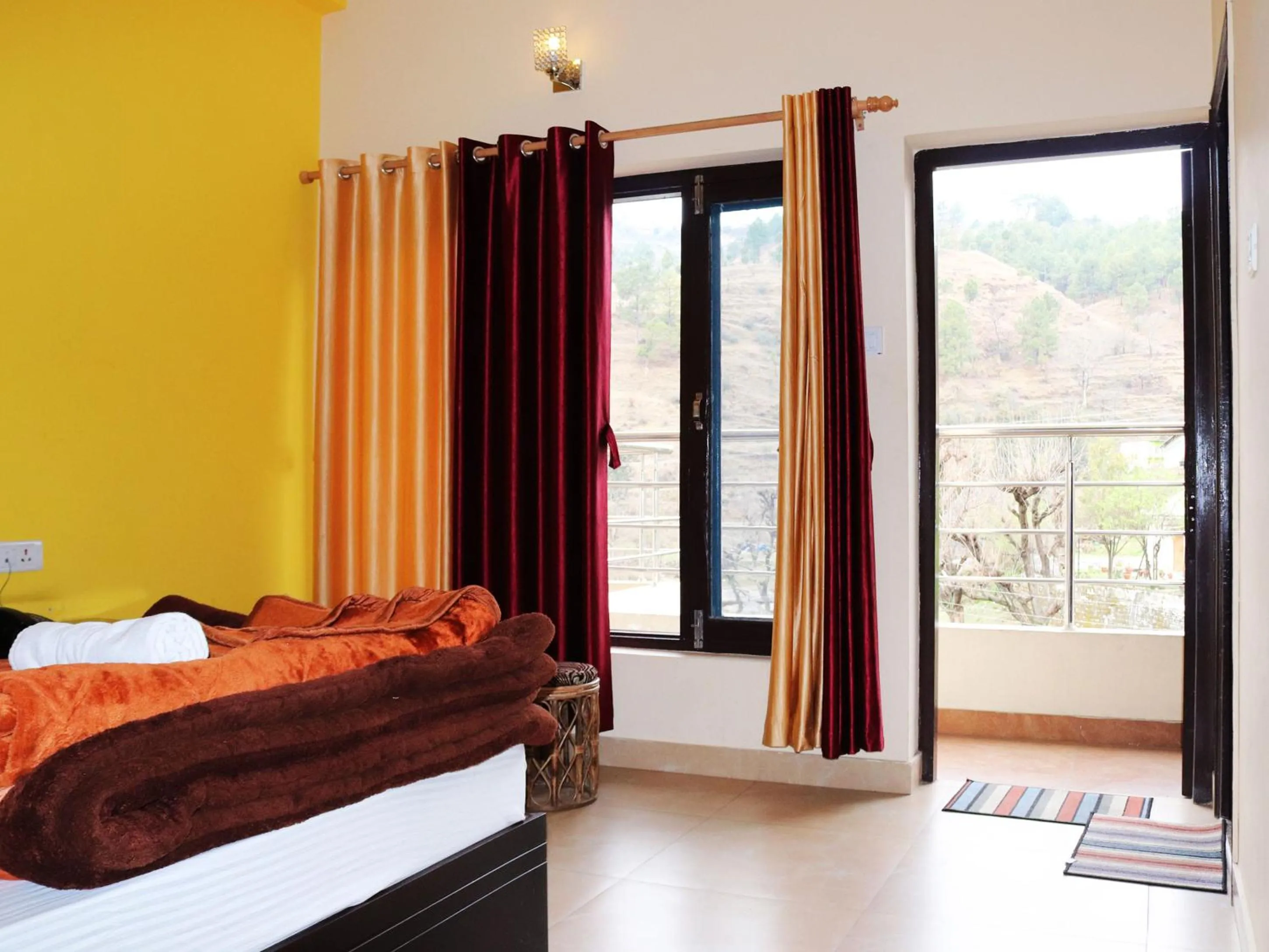 Bedroom in Shivalik River Retreat