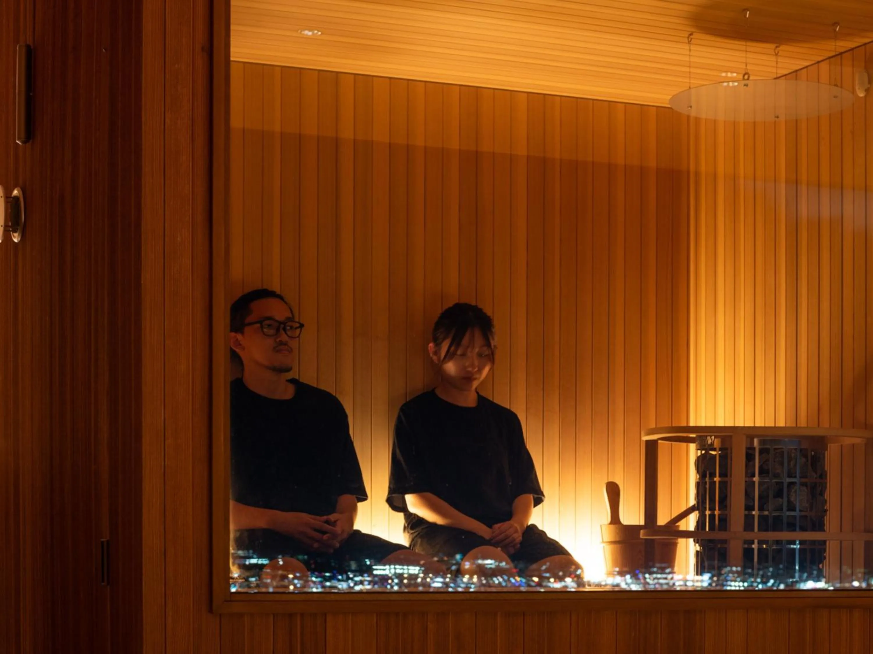 Sauna in Snow Peak YAKEI SUITE ABURAYAMA FUKUOKA