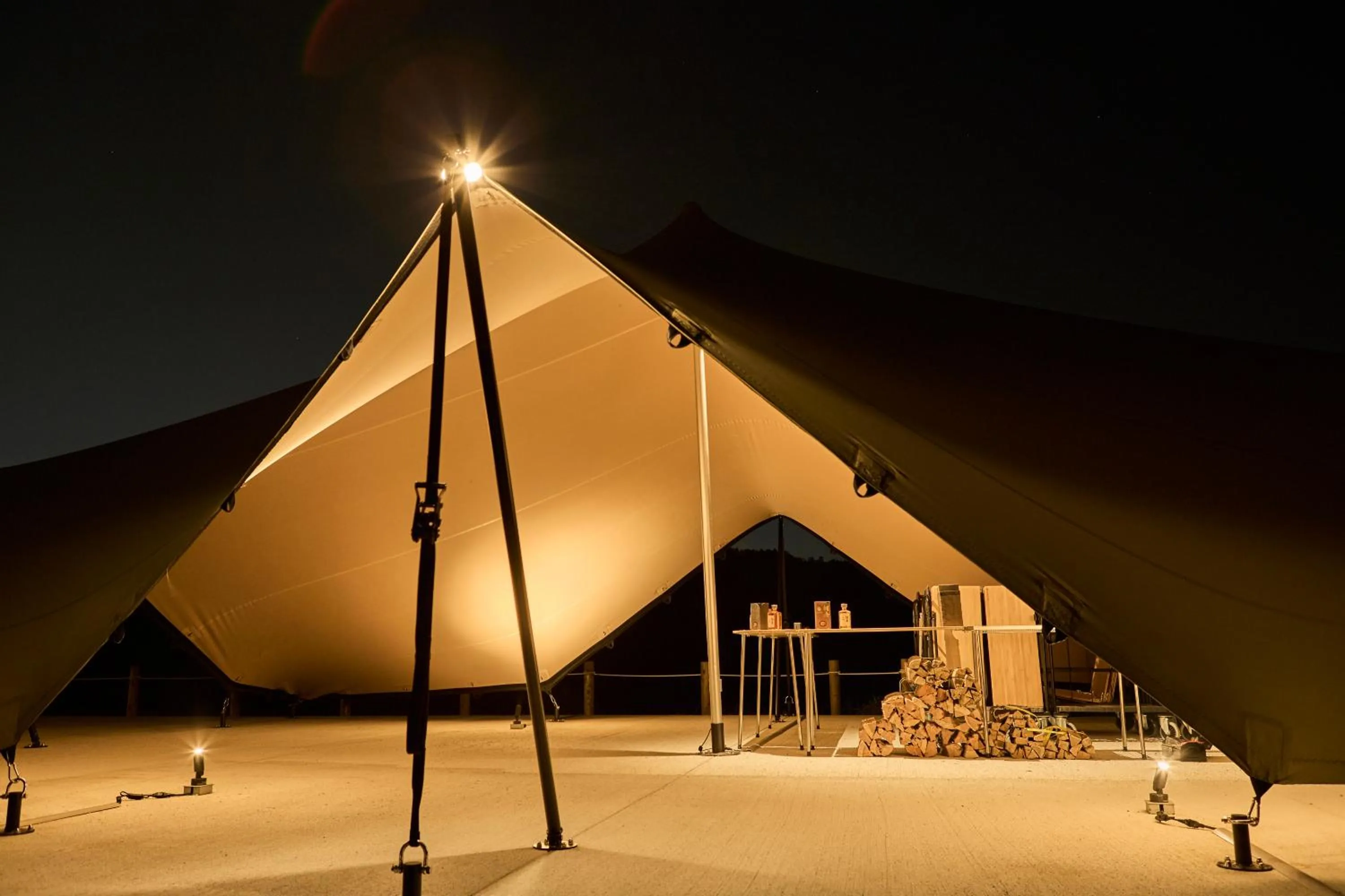 Area and facilities in Snow Peak YAKEI SUITE ABURAYAMA FUKUOKA