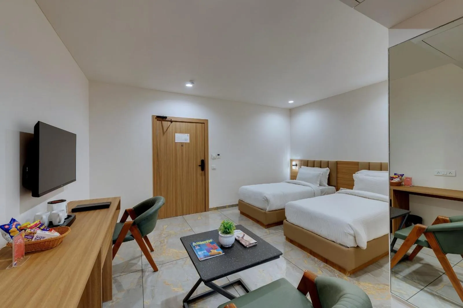 TV and multimedia, Bed in Comfort Inn Sapphire Chandkheda, Ahmedabad