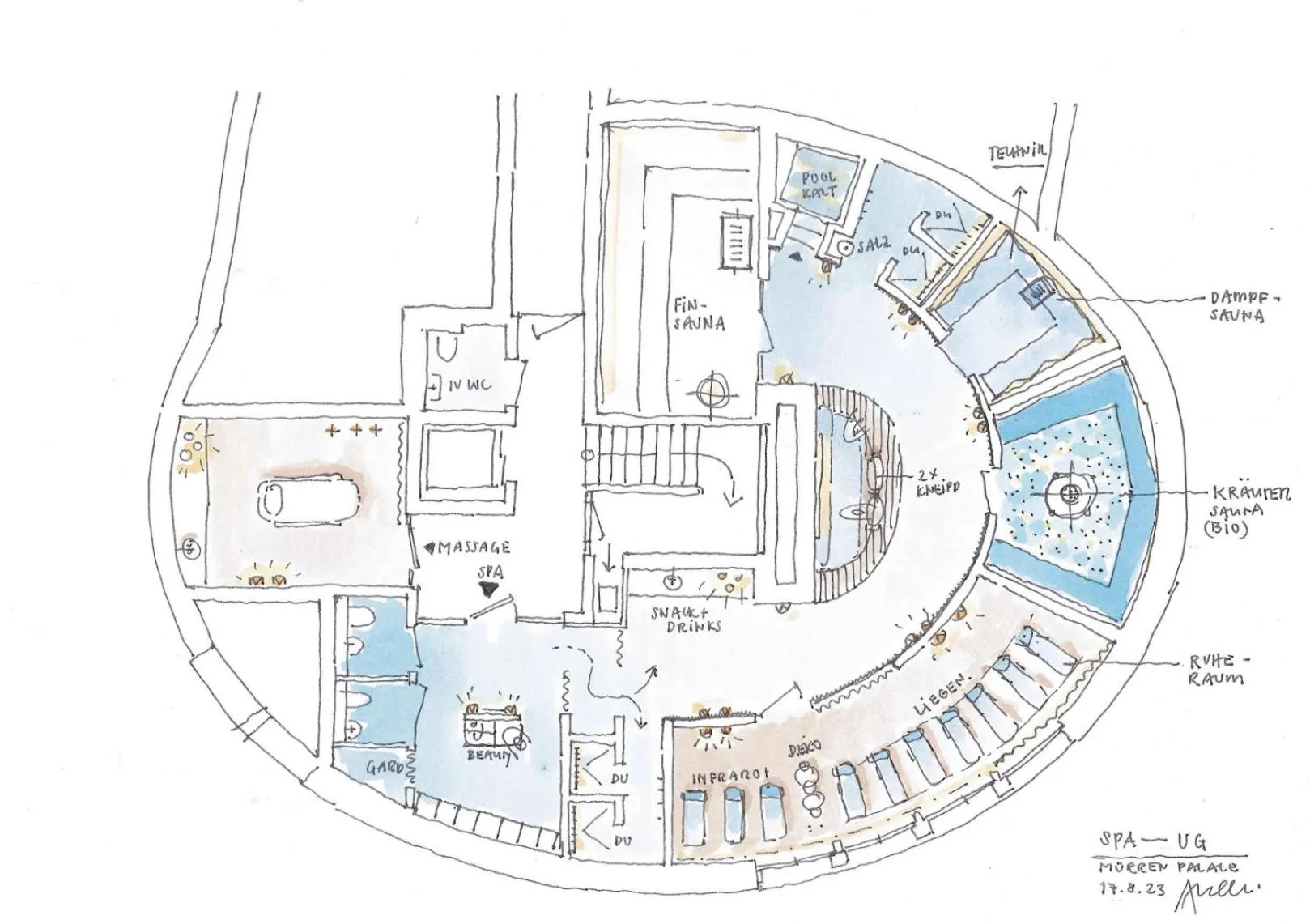 Spa and wellness centre/facilities in Hotel Mürren Palace