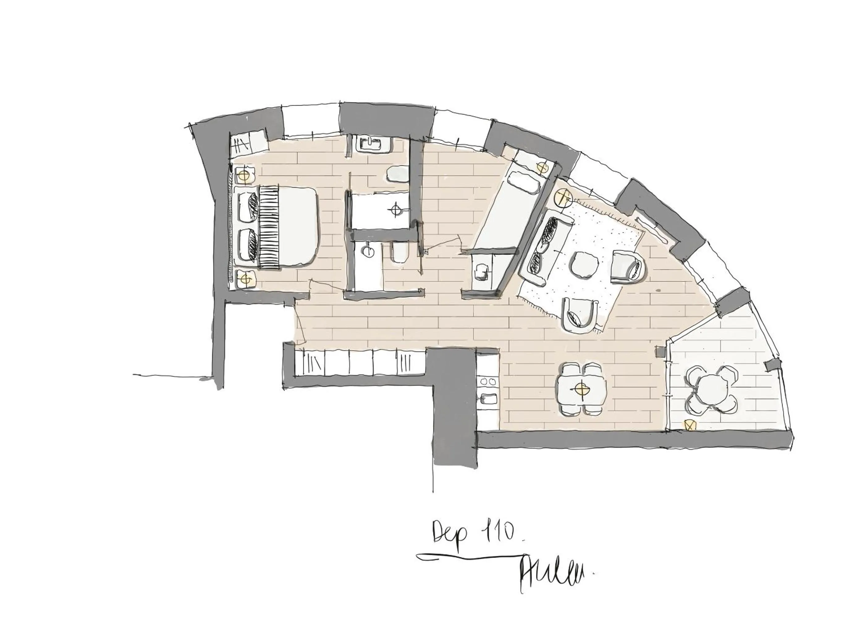 Floor plan in Hotel Mürren Palace