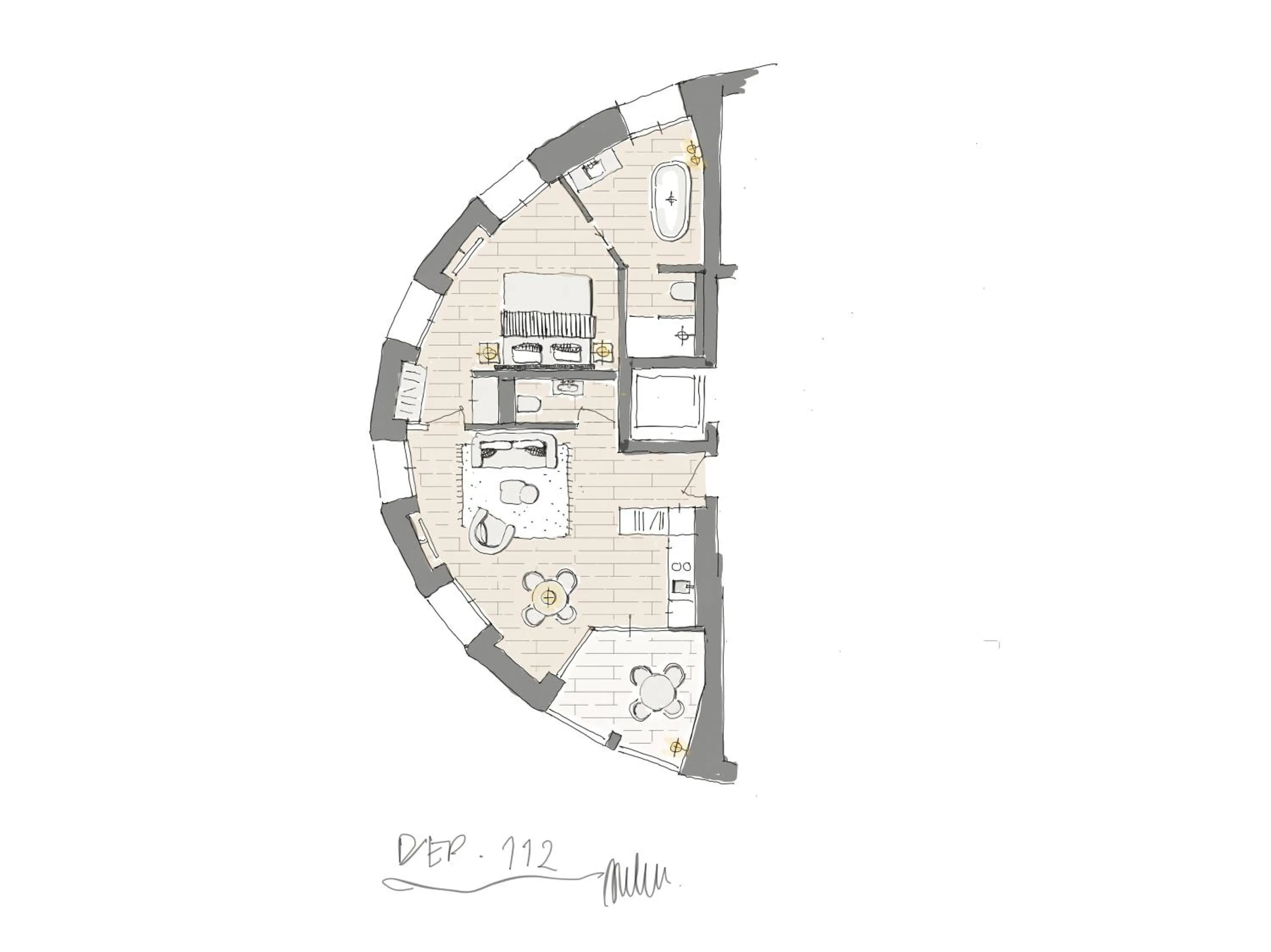 Floor plan in Hotel Mürren Palace