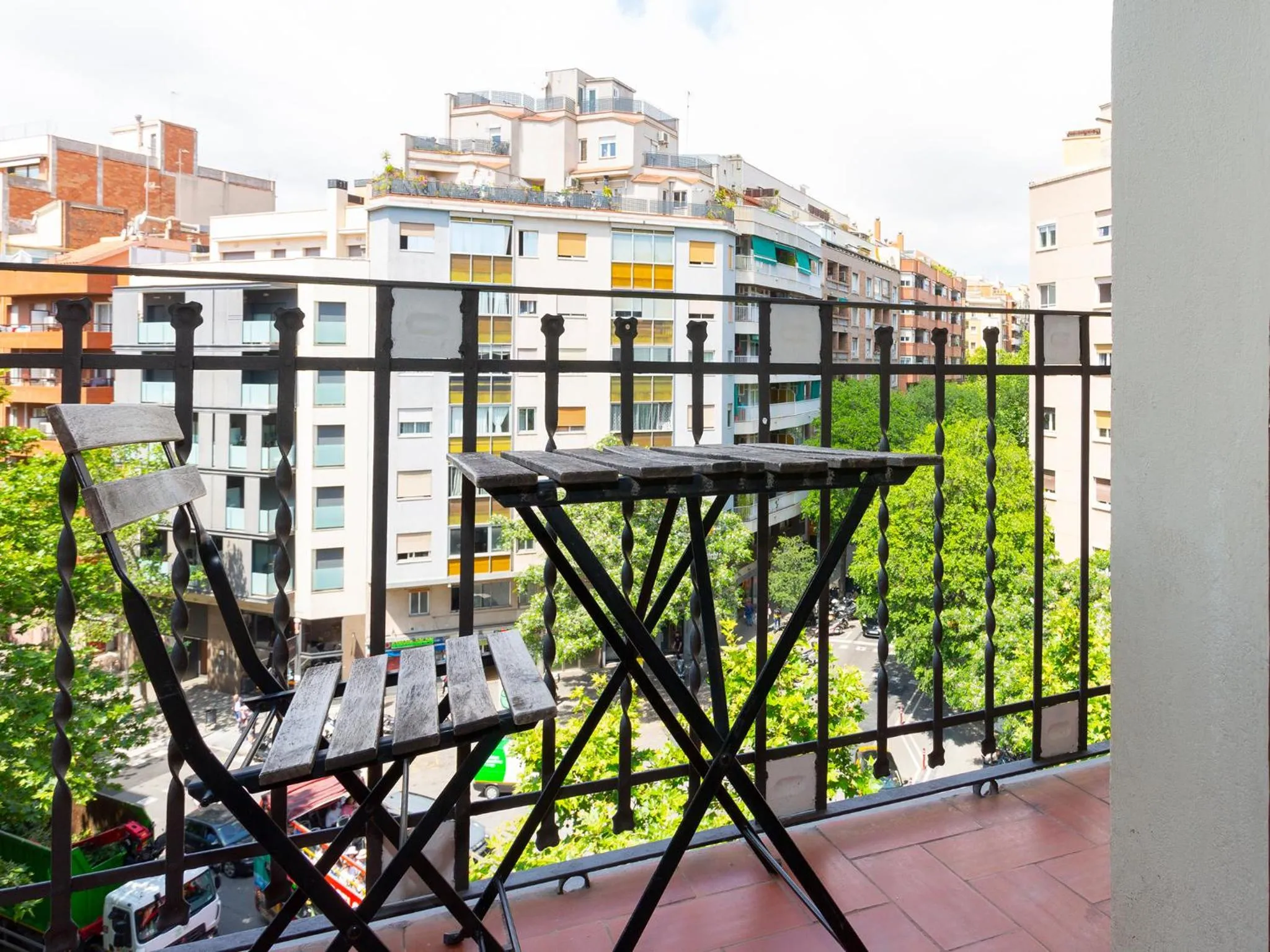 Balcony/Terrace in Centric Sagrada Familia Apartments