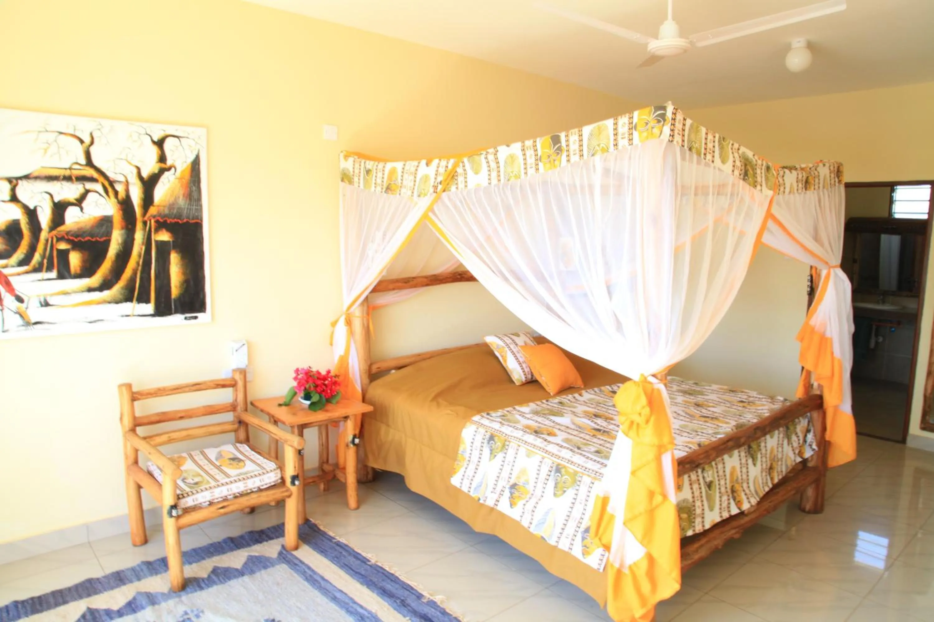 Bedroom in Voi Wildlife Lodge