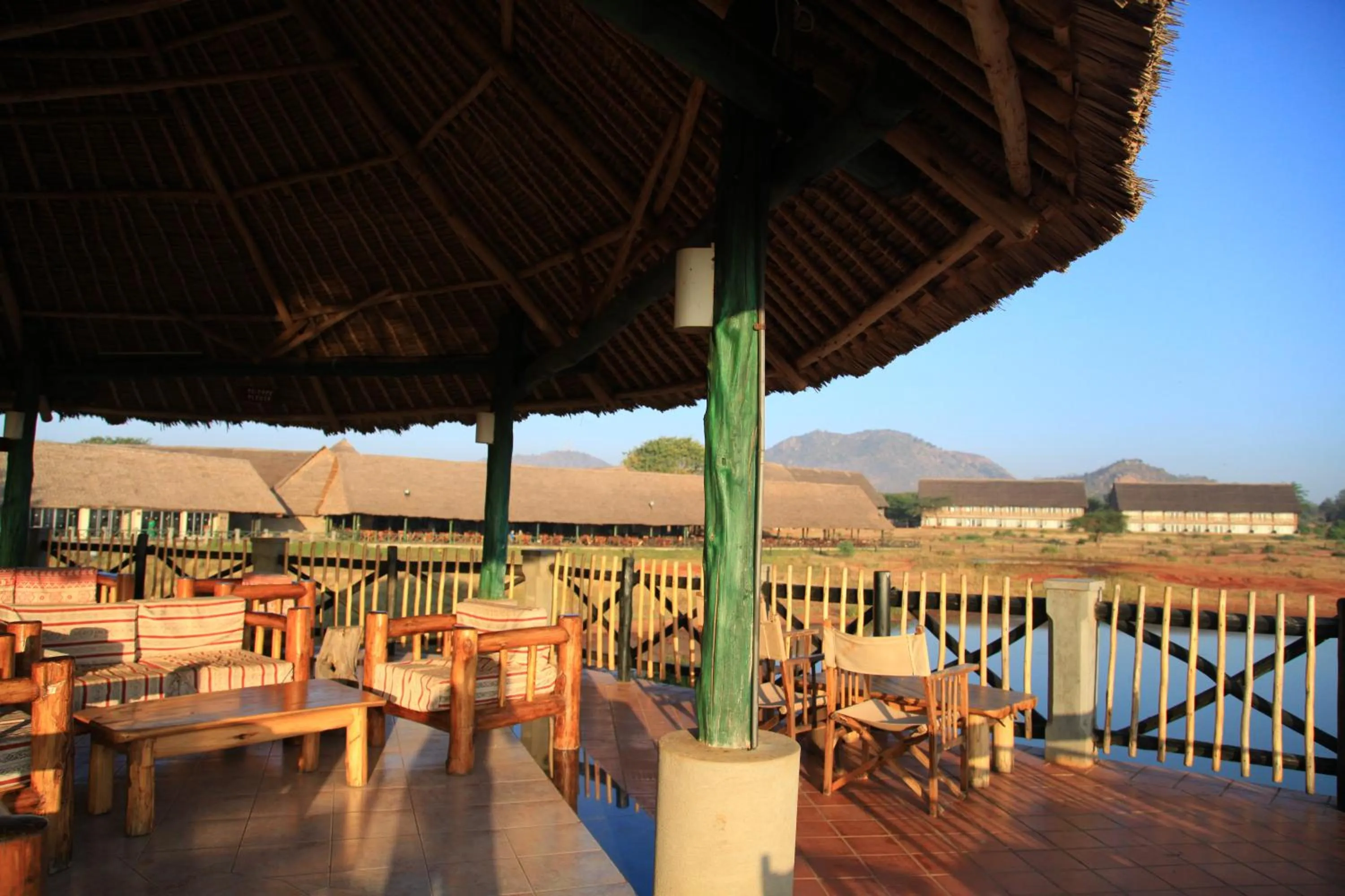 View (from property/room), Restaurant/Places to Eat in Voi Wildlife Lodge