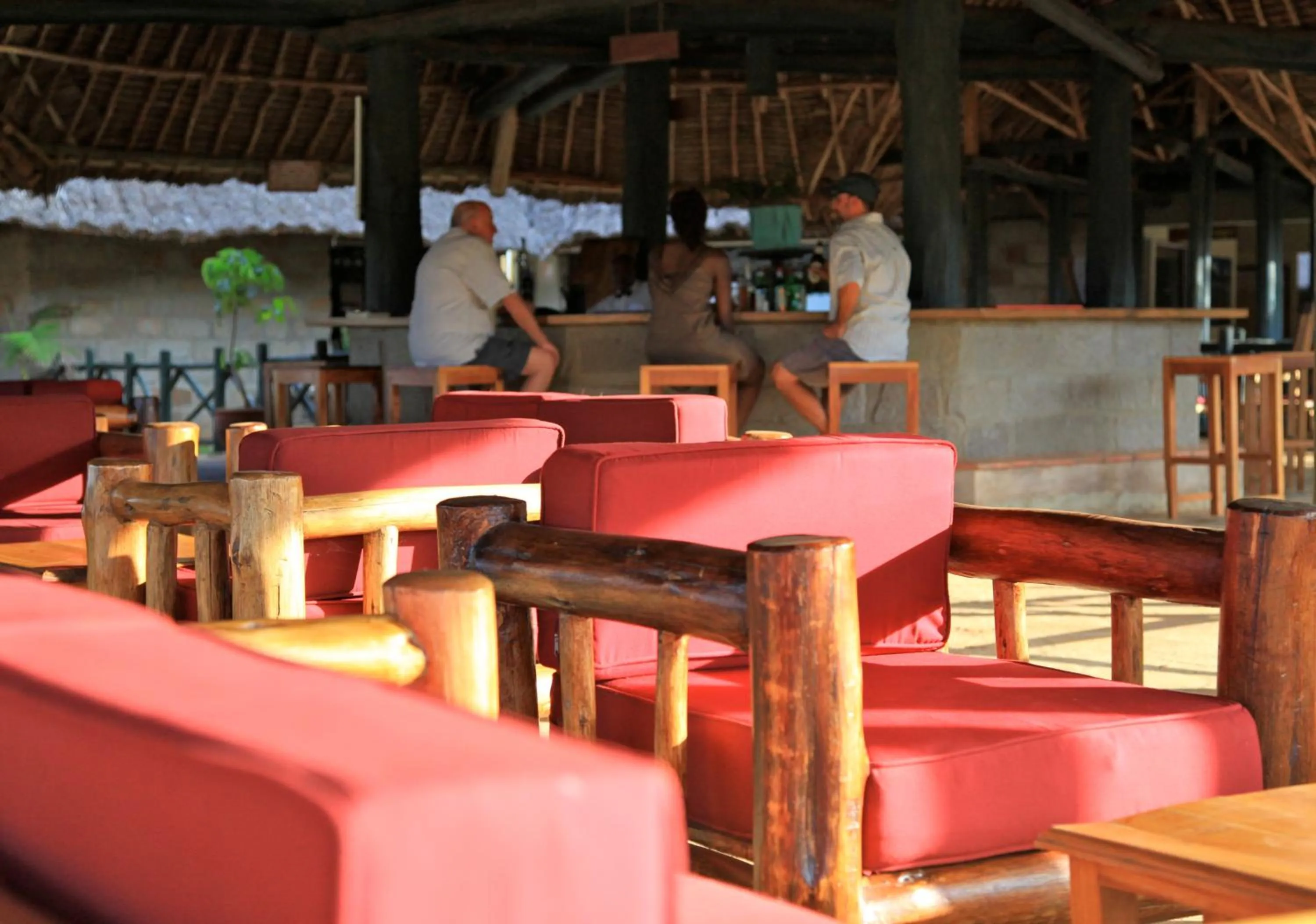 Seating area in Voi Wildlife Lodge