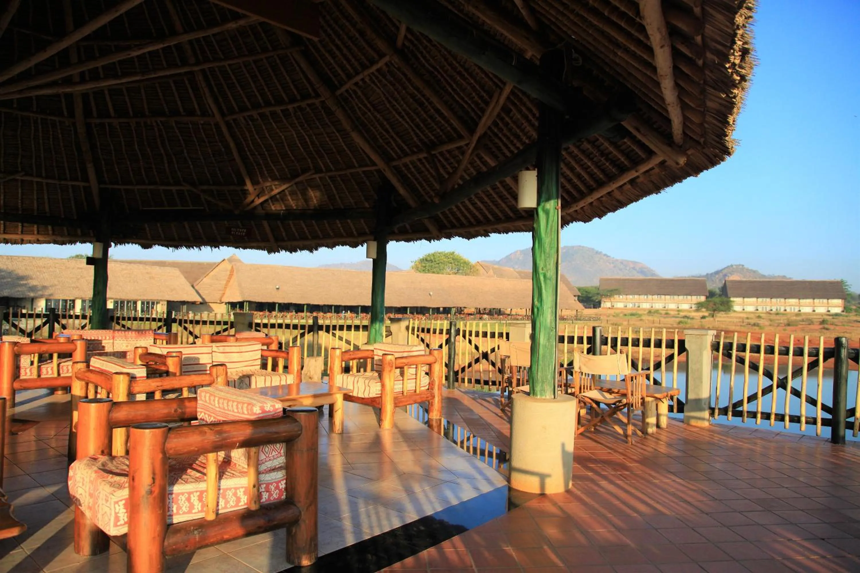 View (from property/room), Restaurant/Places to Eat in Voi Wildlife Lodge