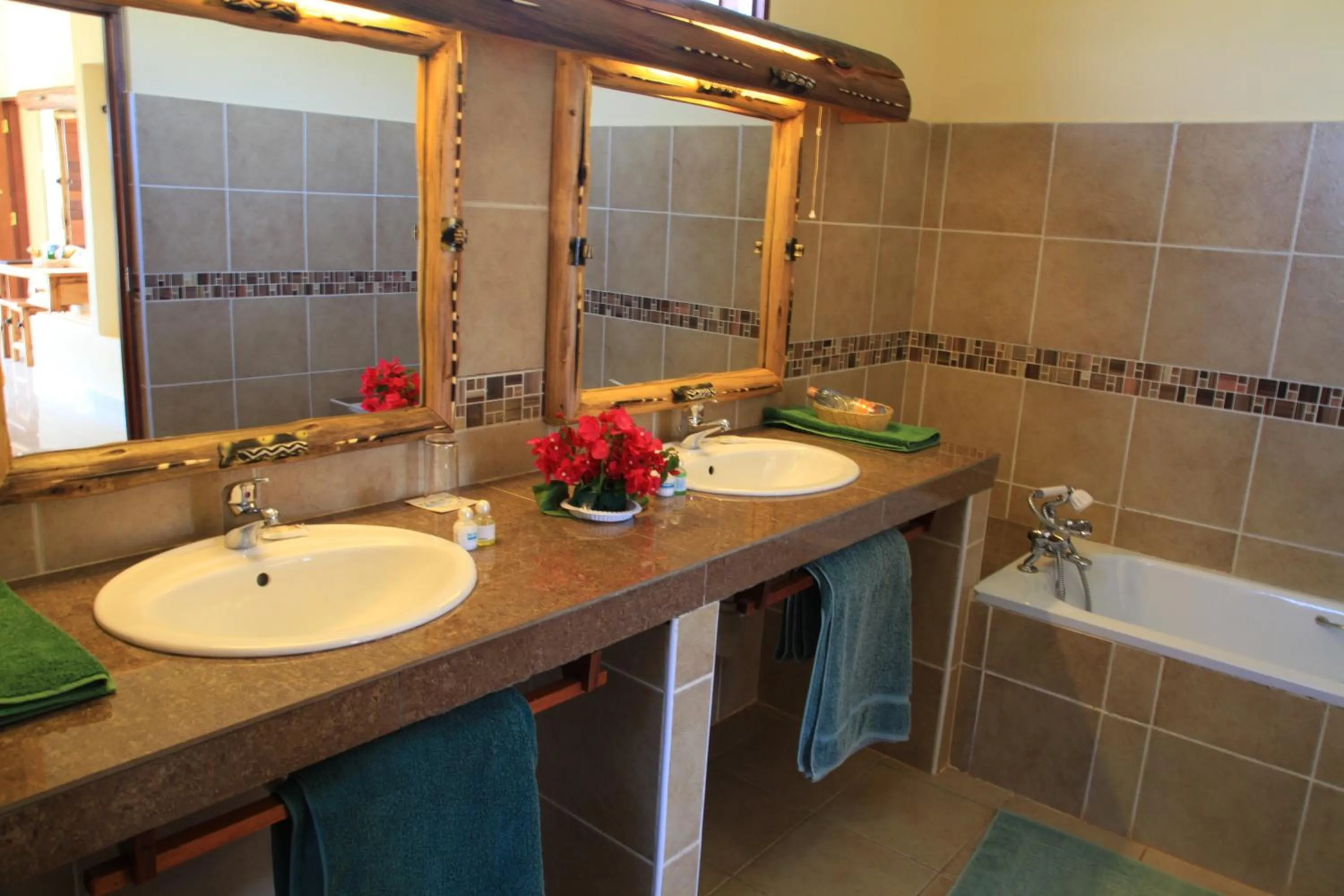 Bathroom in Voi Wildlife Lodge