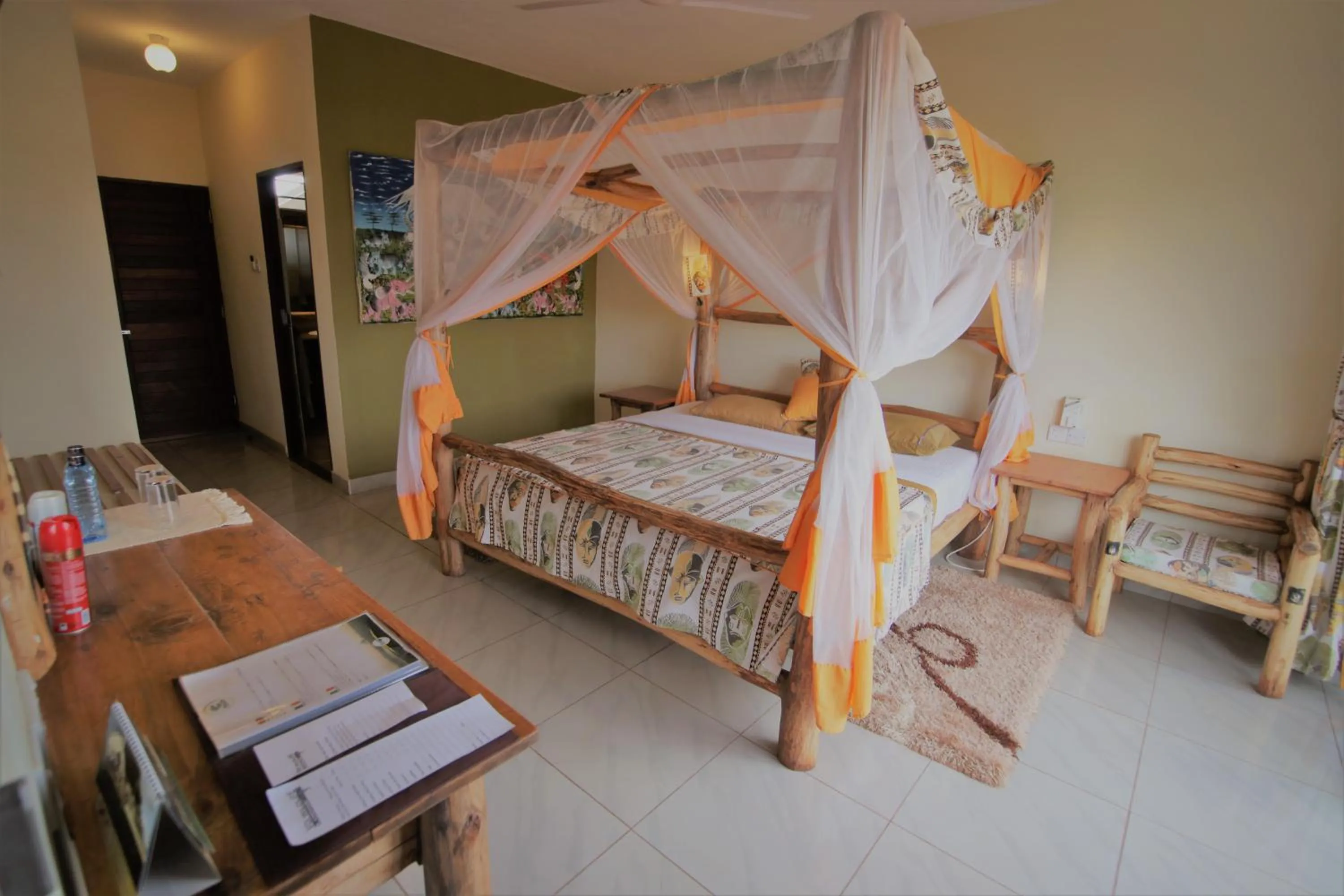 Bed in Voi Wildlife Lodge