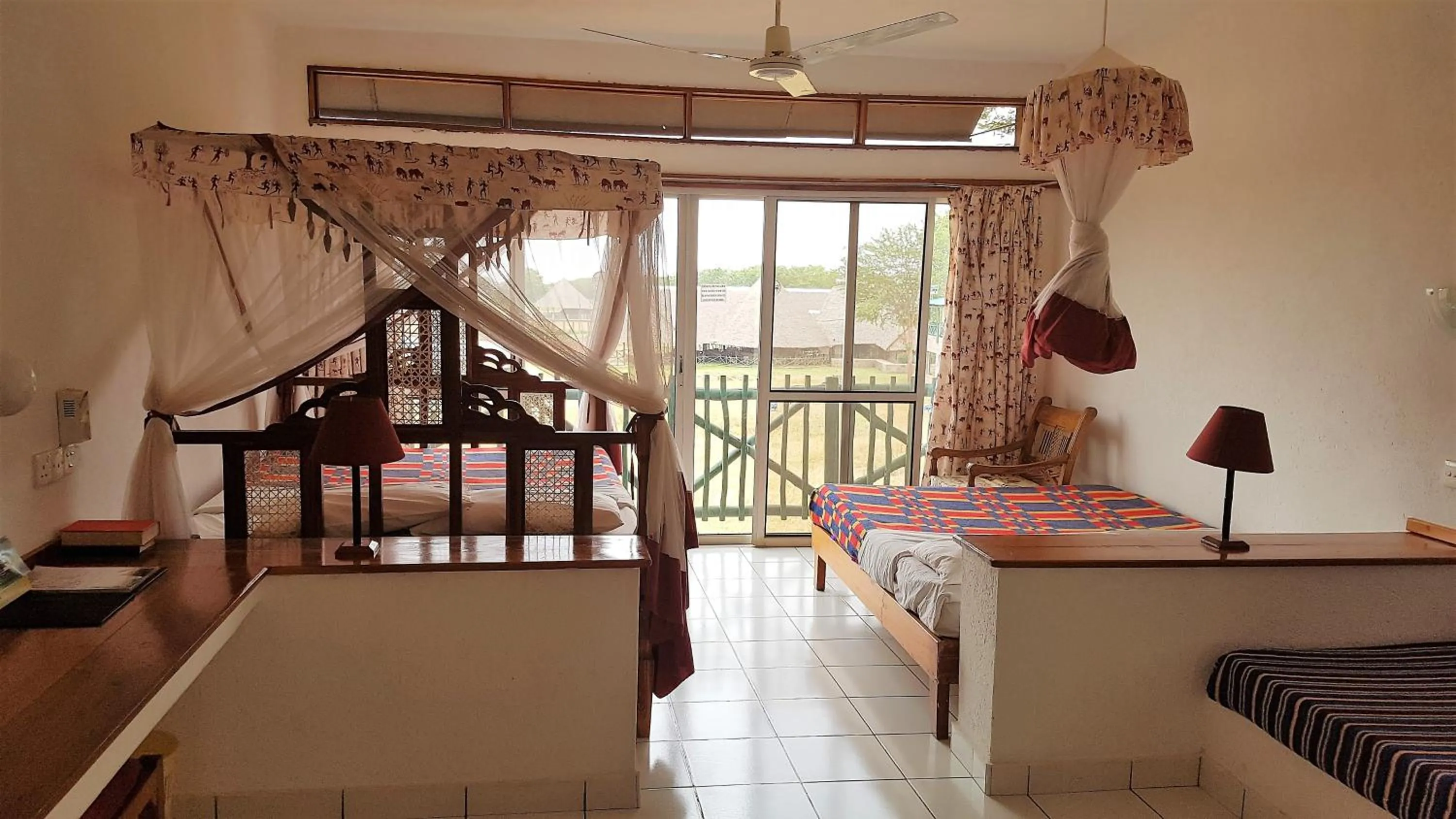 Bed in Voi Wildlife Lodge