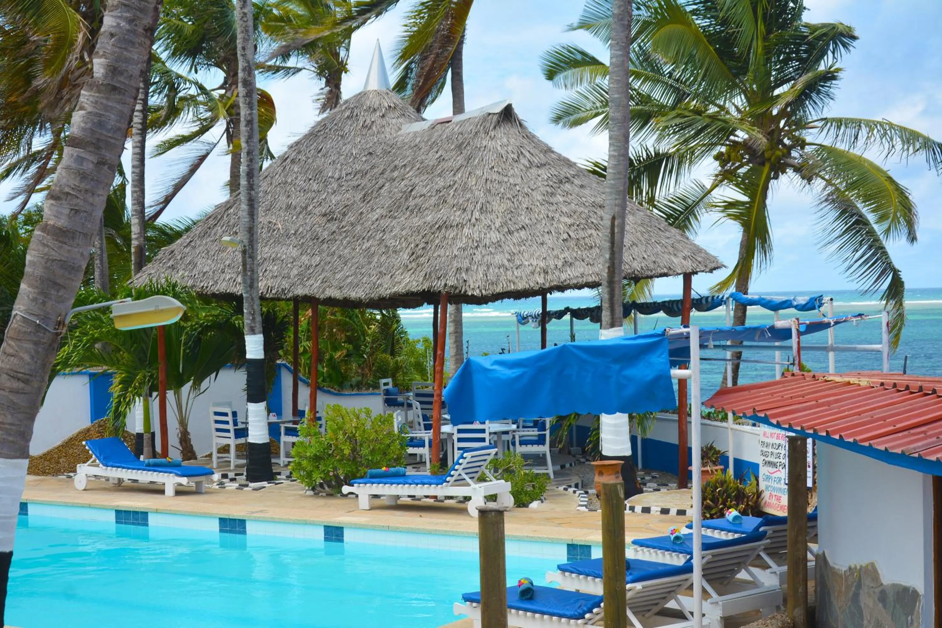 Swimming pool in Ocean View Nyali Boutique Hotel