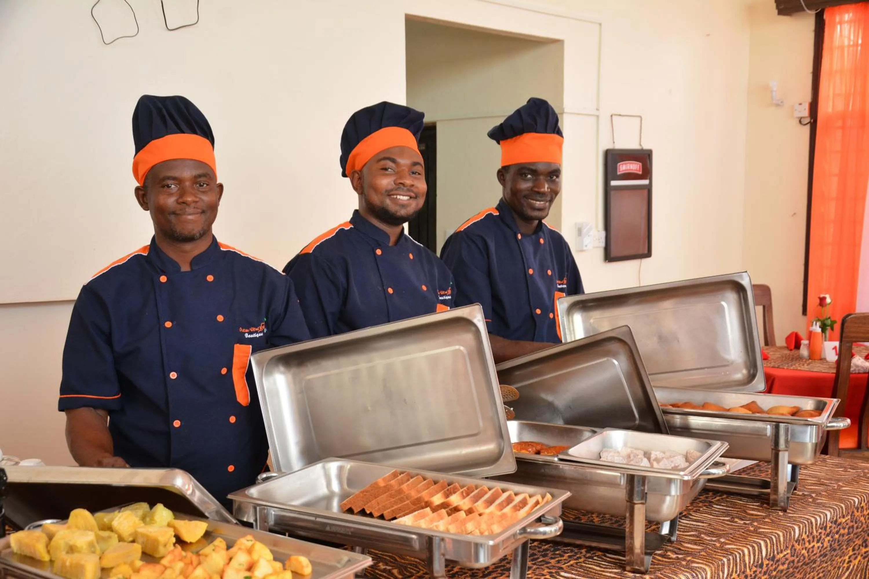 Staff in Ocean View Nyali Boutique Hotel