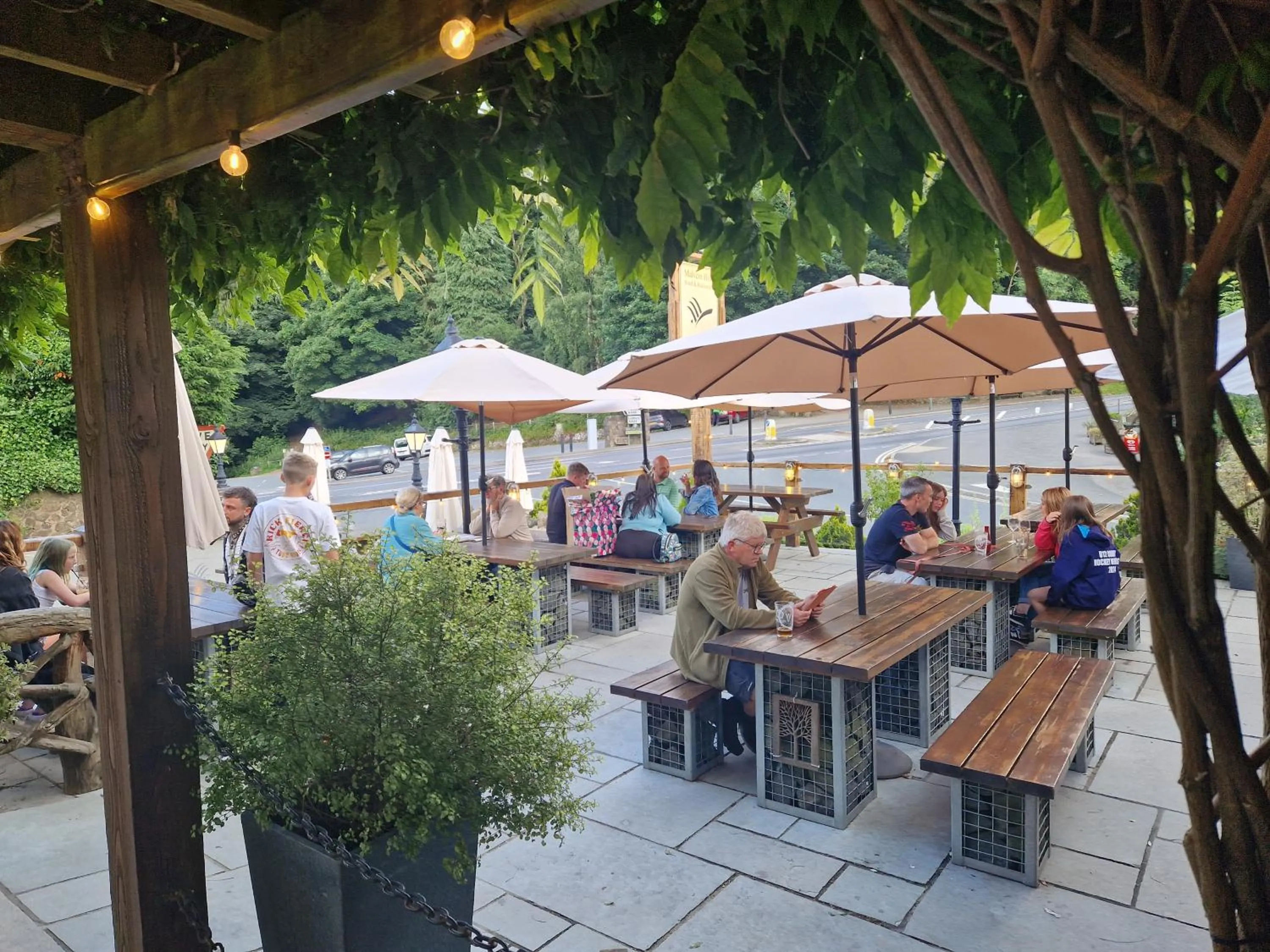 Patio in The Malvern Hills Hotel